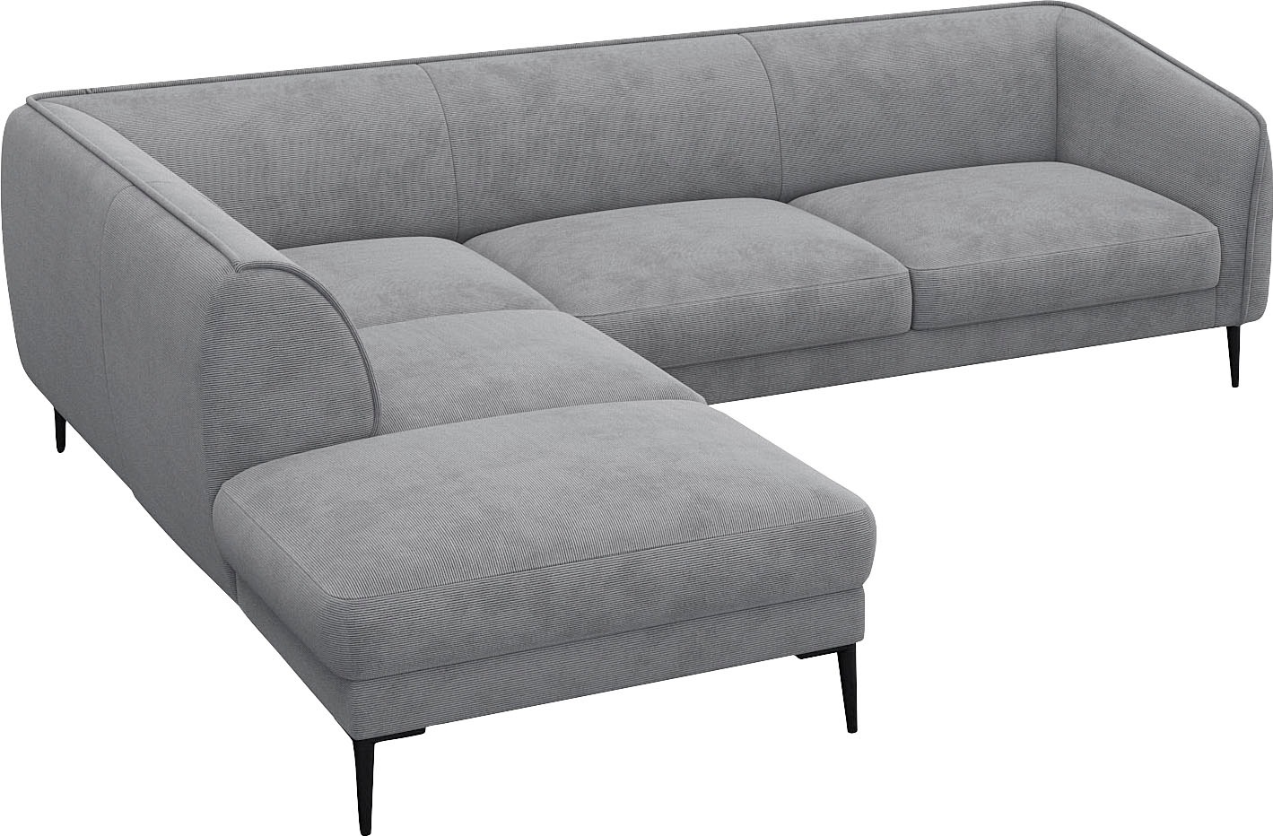 FLEXLUX Ecksofa »Belle Designsofa, L-Form, B/T 268/209 cm«, Skandinavisches Design, In hochwertiger Verarbeitung