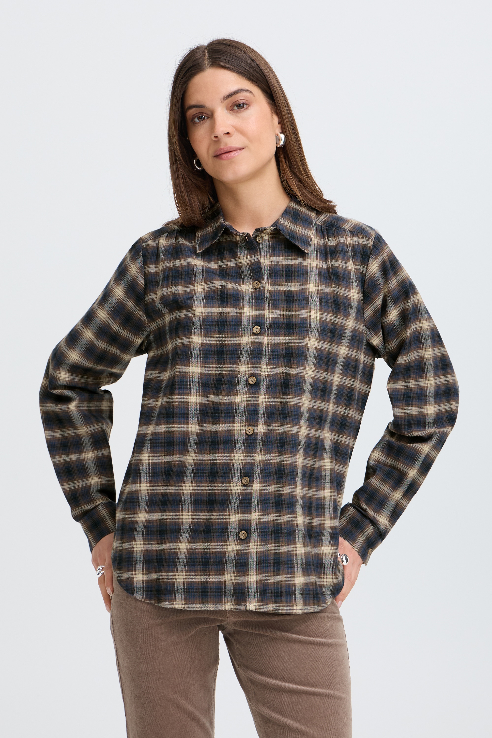 Pulz Jeans Langarmhemd »Damen Langarm PZELVINA«