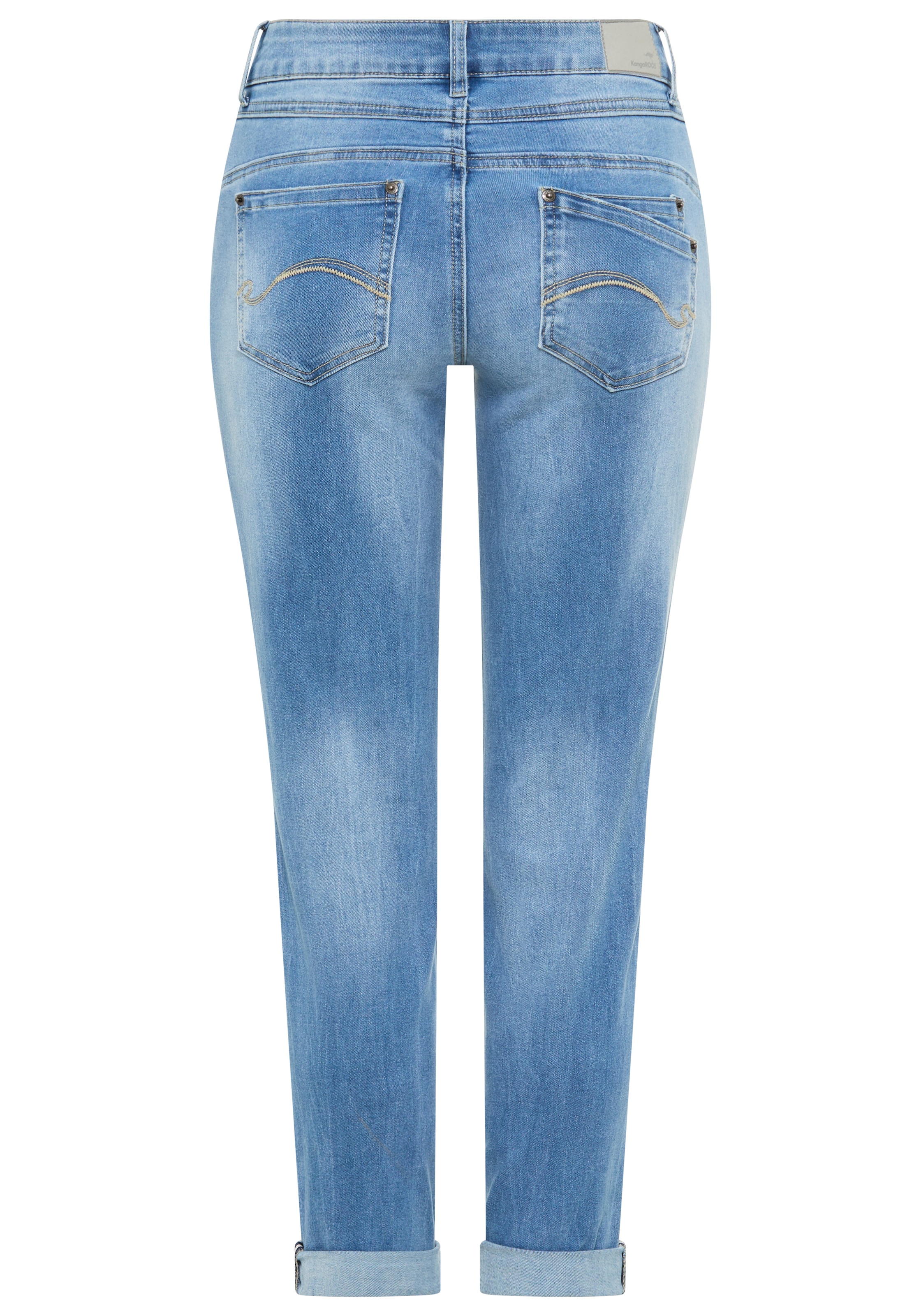 KangaROOS Relax-fit-Jeans »RELAX-FIT HIGH WAIST«, knöchelfreie Schnittform,  krempelbare Beinabschlüsse
