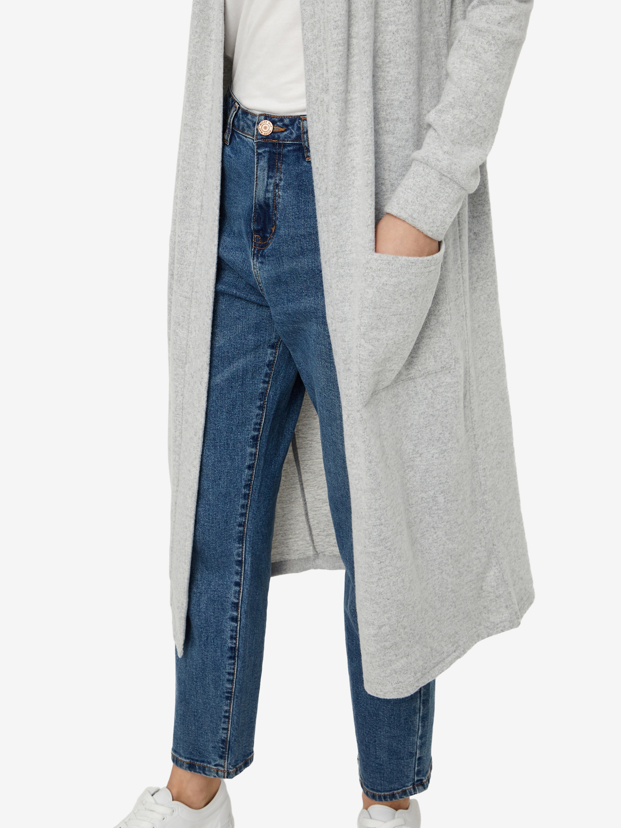 Noisy may Strickjacke »NMCITY L/S LONG CARDIGAN NOOS« Kunstfaser