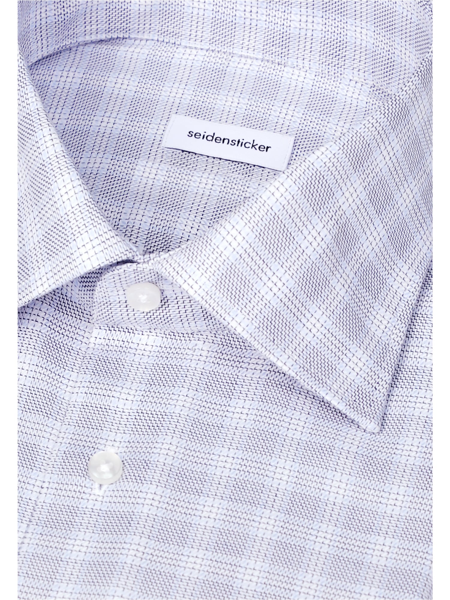 seidensticker Businesshemd »Schwarze Rose« Slim 1/1 Kentkragen Karo