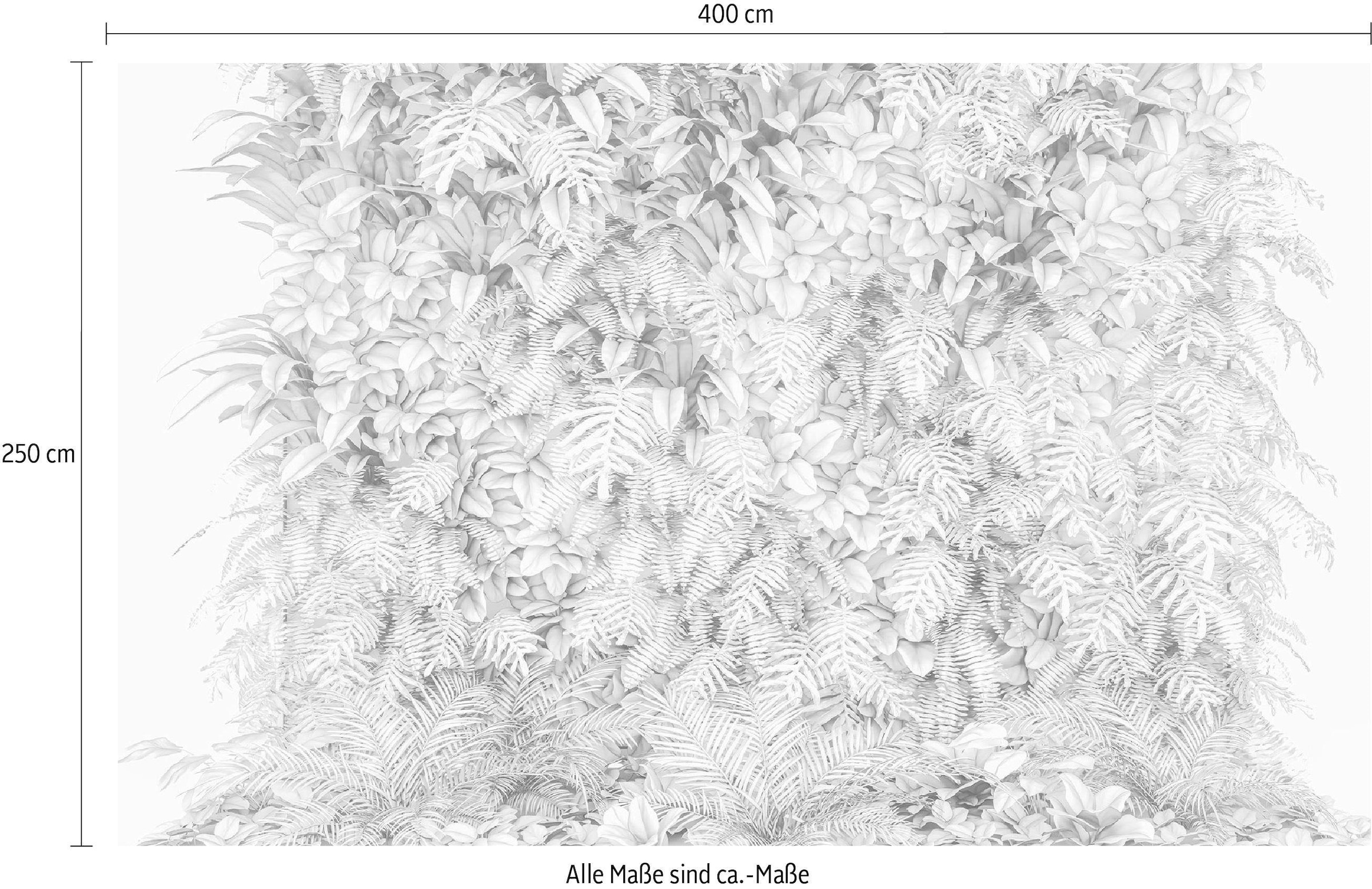 Komar Vliestapete »Digitaldruck Vlies - Vertical Garden - Größe 400 x 250 cm«, bedruckt, Wohnzimmer, Schlafzimmer