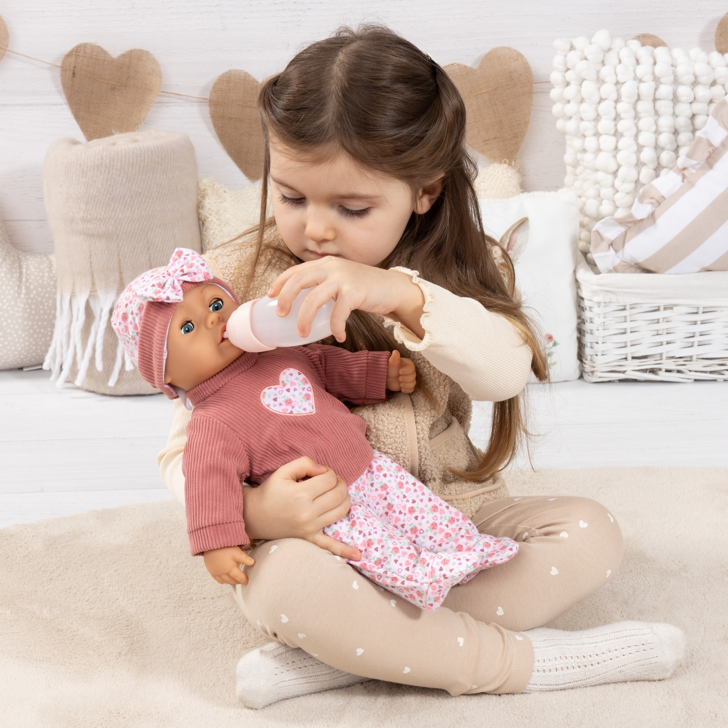 Bayer Babypuppe »First Words 38 cm rosa«