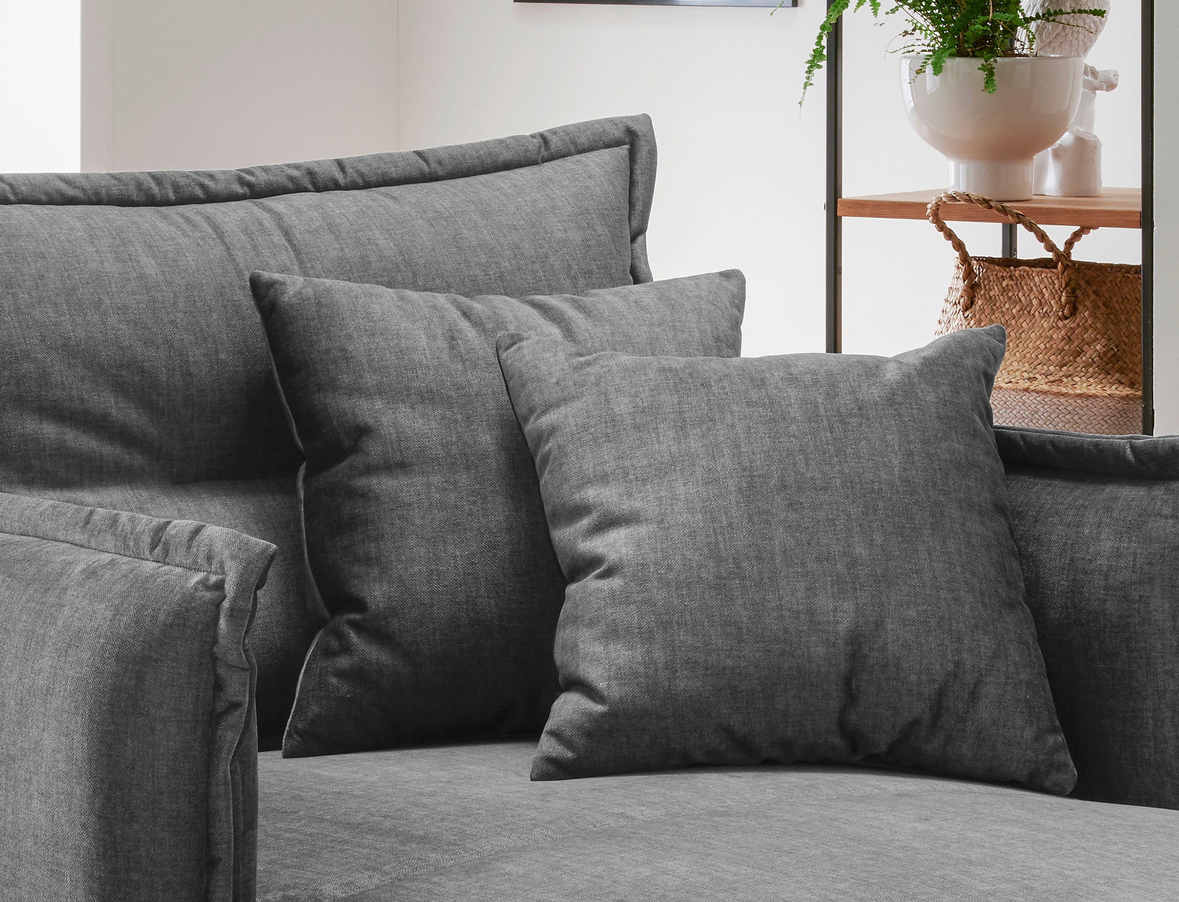 Home affaire Loveseat »Lazio« moderner Sessel mit einer bequemen Polsterung, 2 Stk. Zierkissen