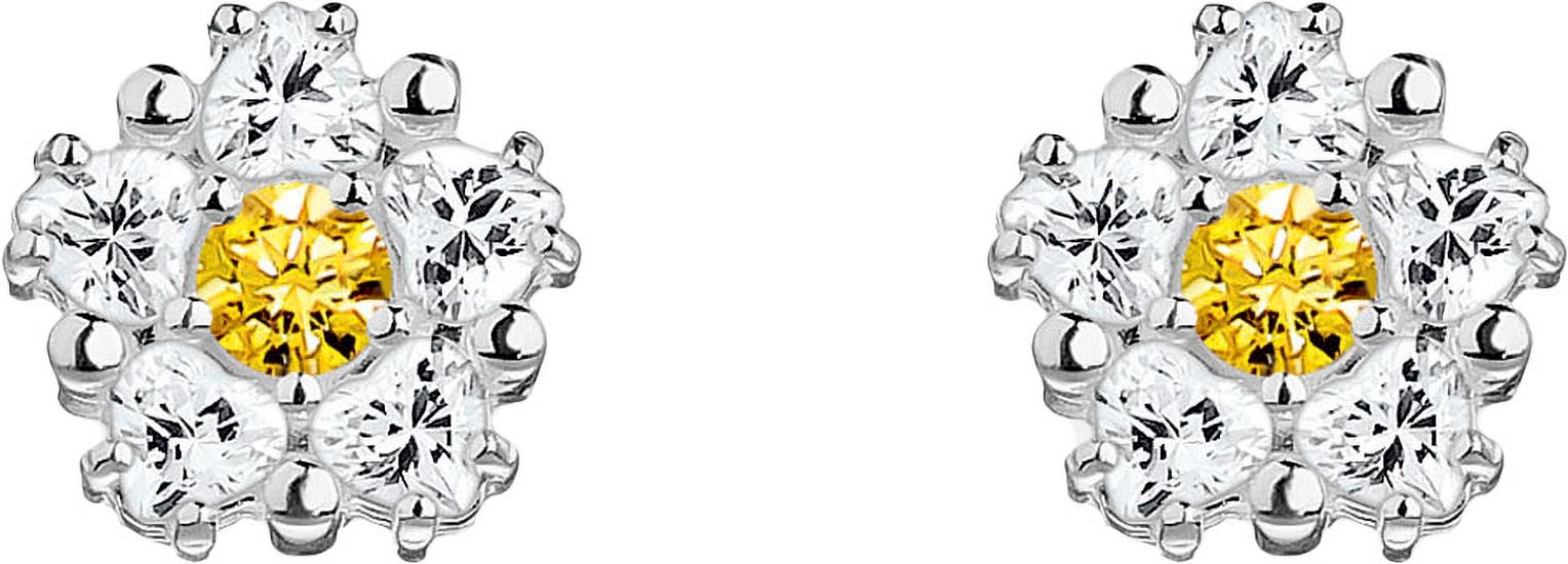 THOMAS SABO Paar Ohrstecker »Lovely Daisy Ohrstecker klein, H2297-051-4«, mit Zirkonia (synth.)