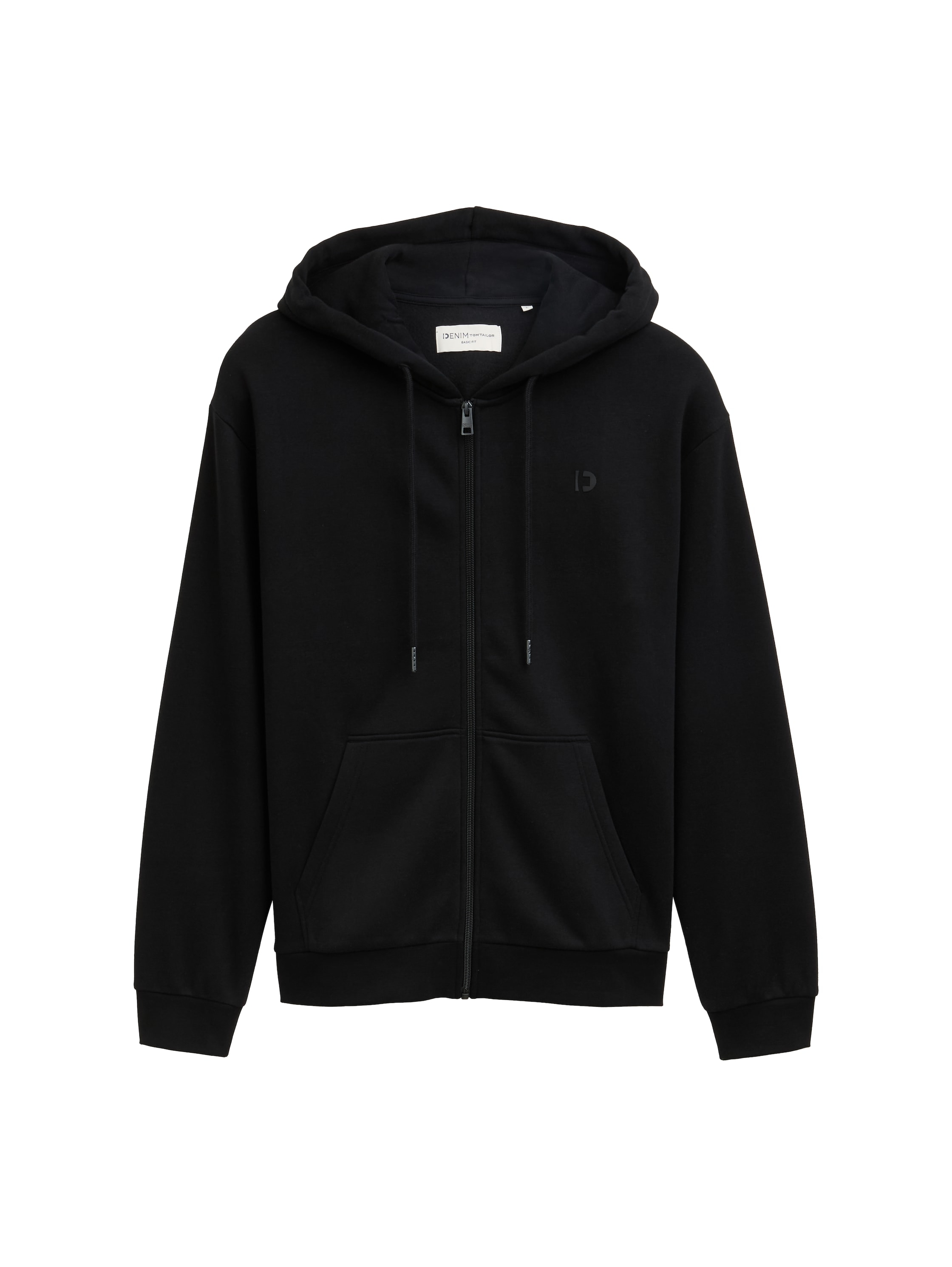TOM TAILOR Denim Sweatjacke mit Logostickerei