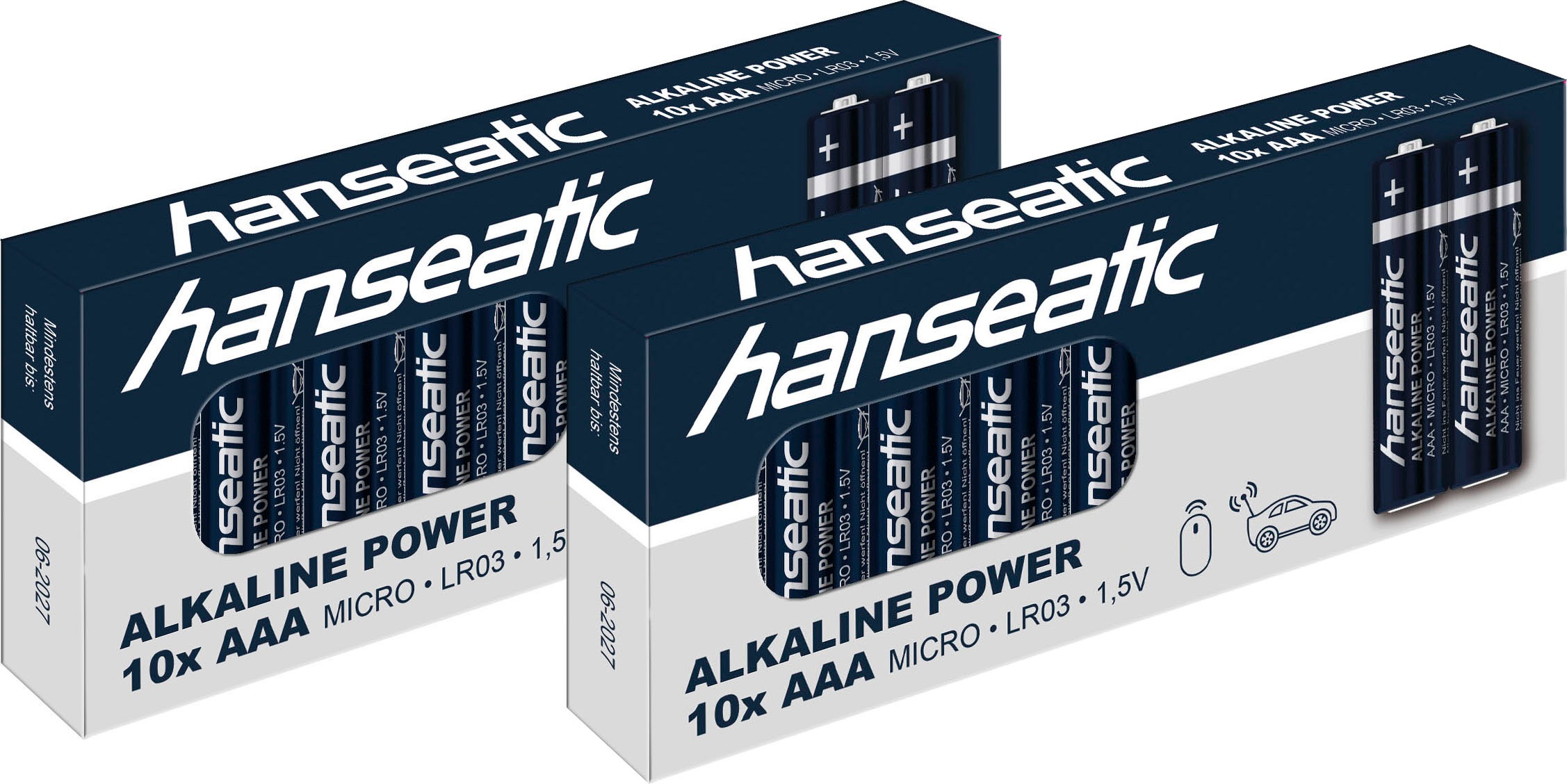 Hanseatic Batterie »20er Pack Alkaline Power, AAA Micro«, LR03, (Packung, 20 St.), bis... kaufen