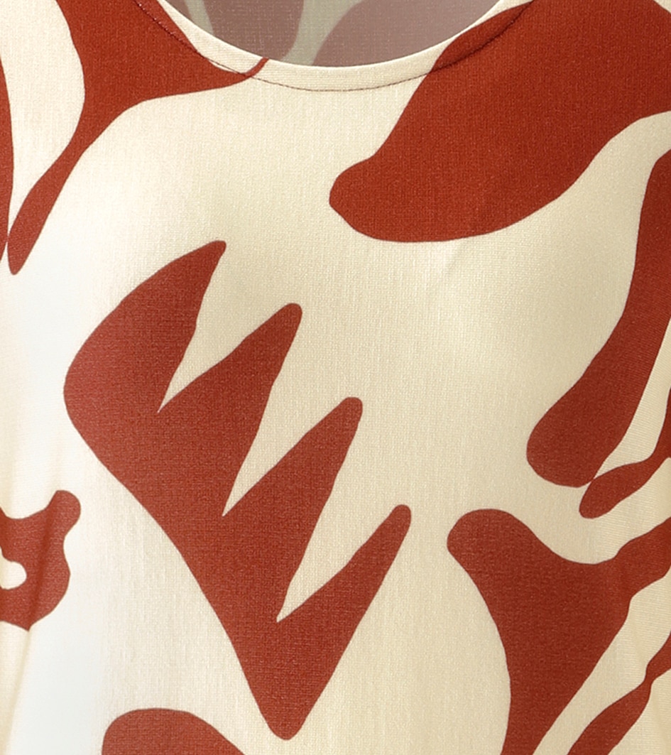 Aniston SELECTED Jerseykleid mit gestreifter Bordüre am Saum - NEUE KOLLEKTION