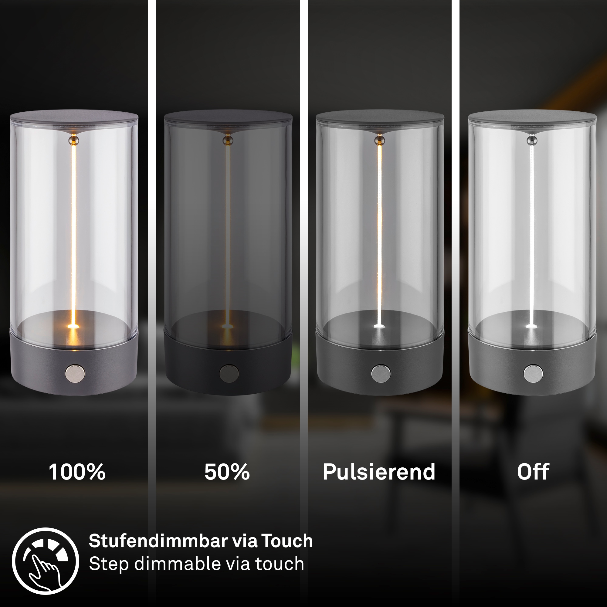 Briloner Leuchten LED Tischleuchte »WIGGLE 7620015«