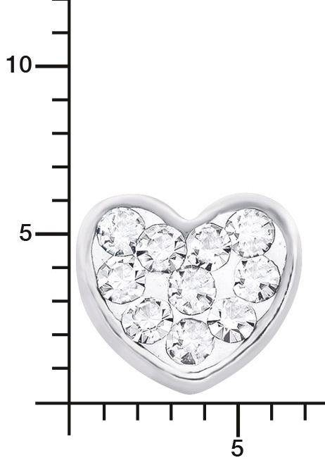 Amor Paar Ohrstecker »Herzen, 9968459«, mit Kristallstein