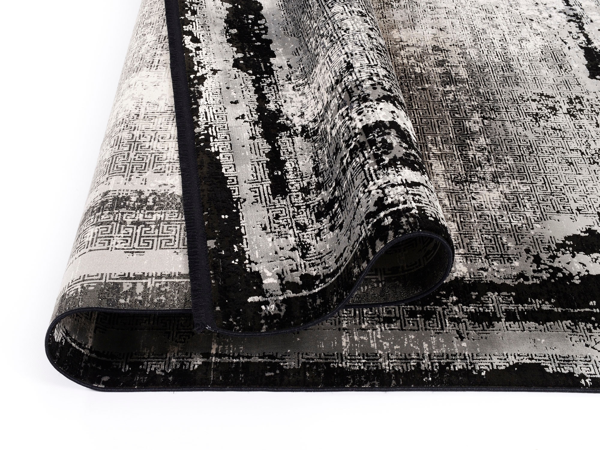 machalke® Teppich »frame« rechteckig 8 mm Höhe Design Teppich, Vintage Optik, Wohnzimmer