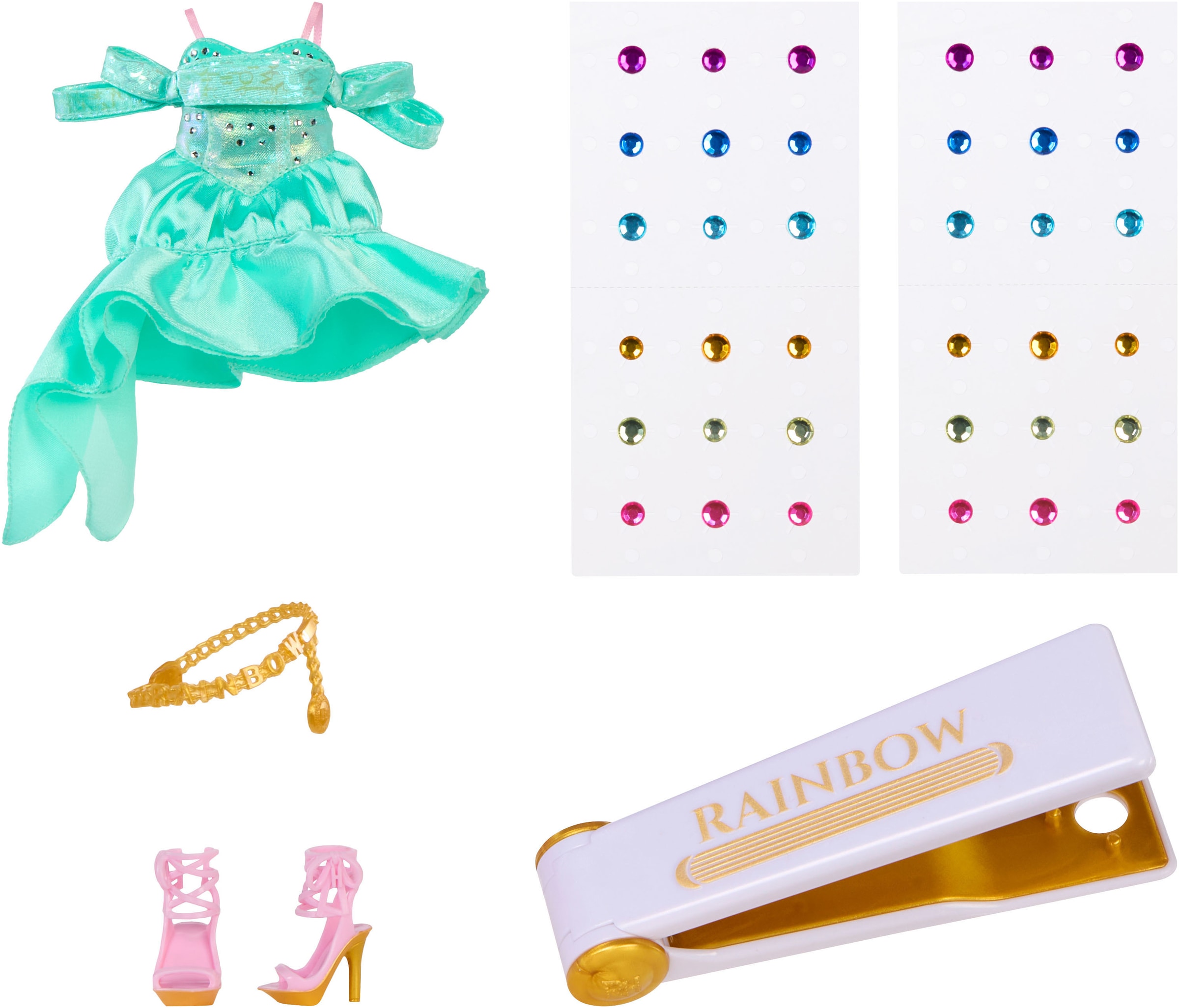 RAINBOW HIGH Anziehpuppe »Rainbow High Be Dazzling Fashion Dolls- Celine Turquoise«