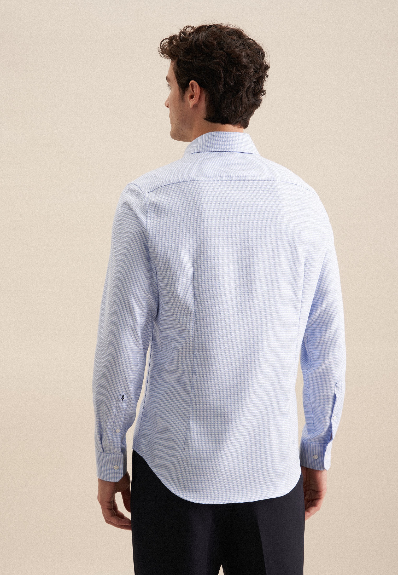 seidensticker Businesshemd »Slim« Slim 1/1 Kentkragen Struktur