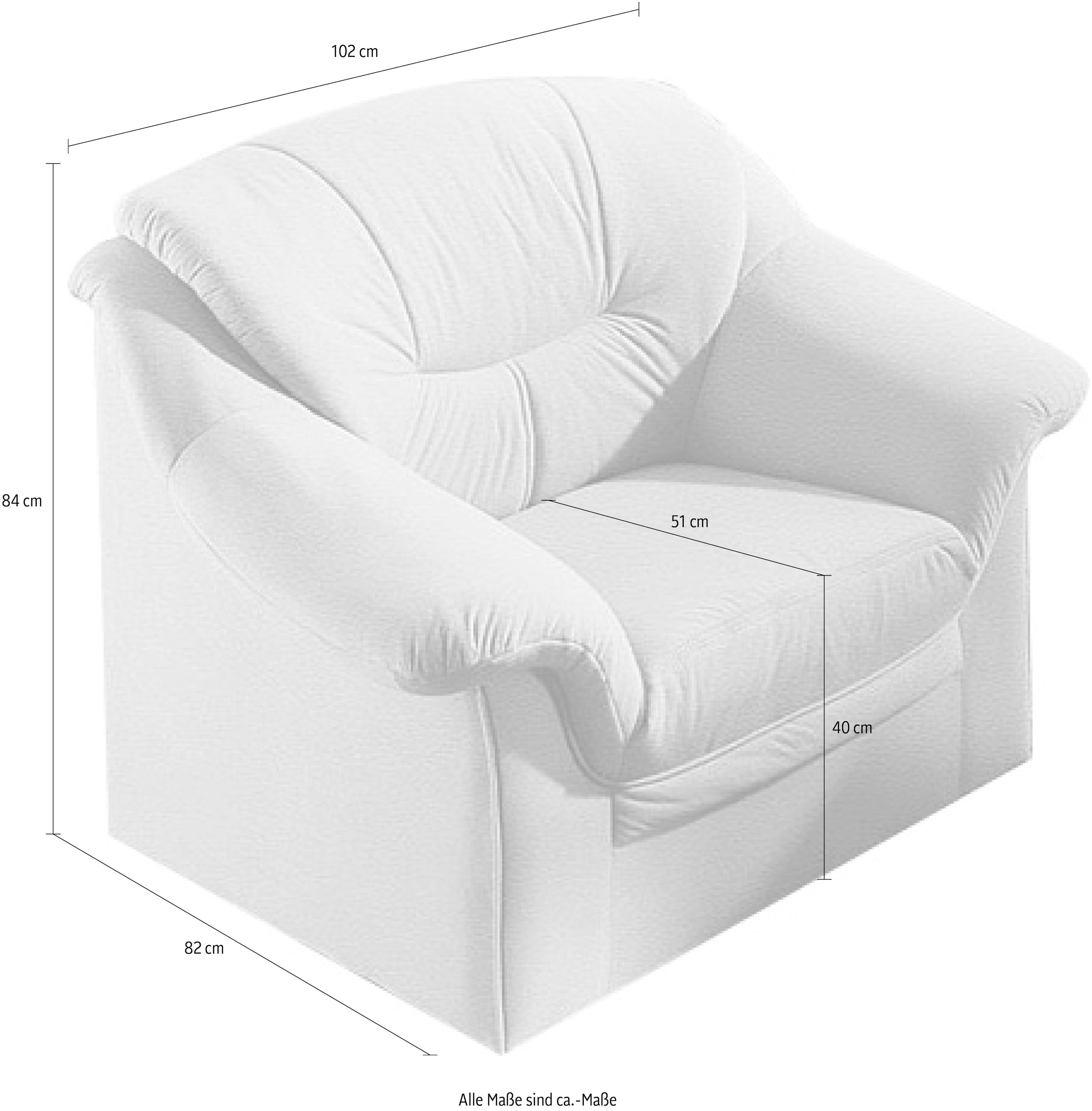 DOMO collection Sessel »Montana Kunstleder-Bezug, zeitlos und elegant«