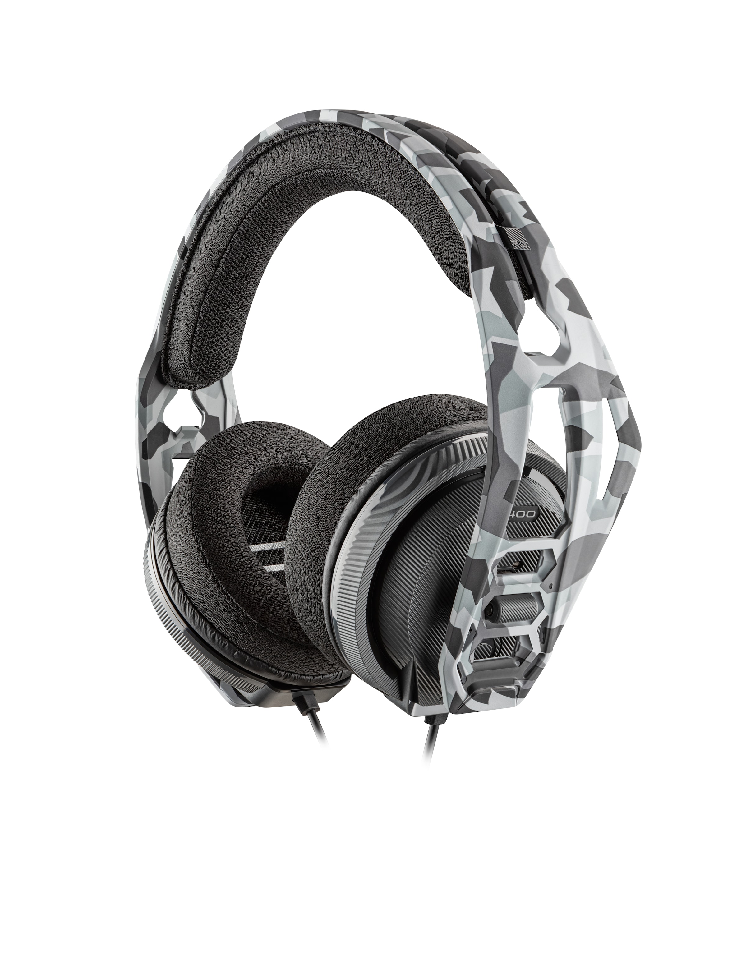 nacon Gaming-Headset »Nacon RIG 400HS Gaming-Headset, Camo-schwarz, 3,5 mm Klinke«, Mikrofon abnehmbar, kabelgebunden, Stereo, Over Ear, PC, Mac, PS4-Lizenz
