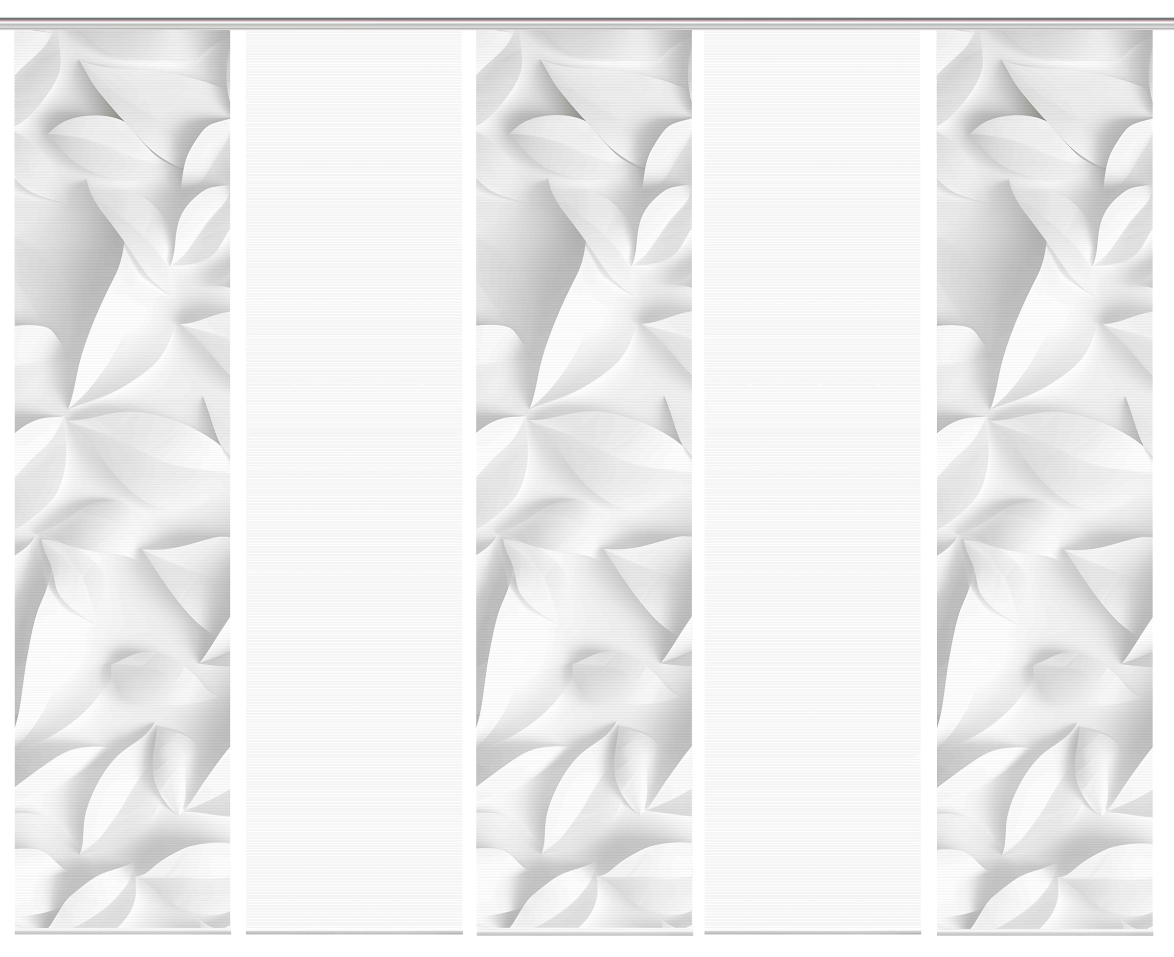 Vision Schiebegardine »FLYNN« Paneelwagen 5 Stk. tlg. SET,SCHIEBEVORHANG,BAMBUS,DIGITALDRUCK