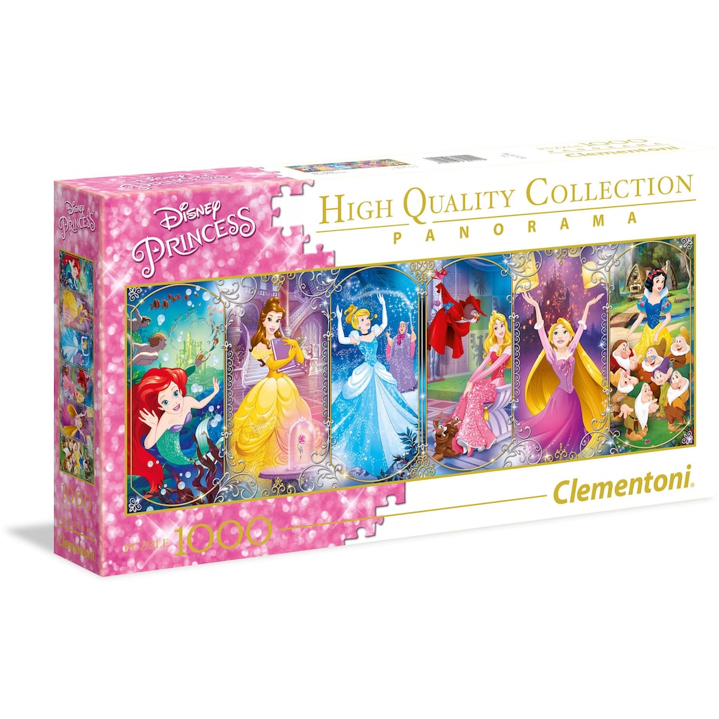 Clementoni® Puzzle »Panorama High Quality Collection - Disney Princess«, Made in Europe, FSC® - schützt Wald - weltweit