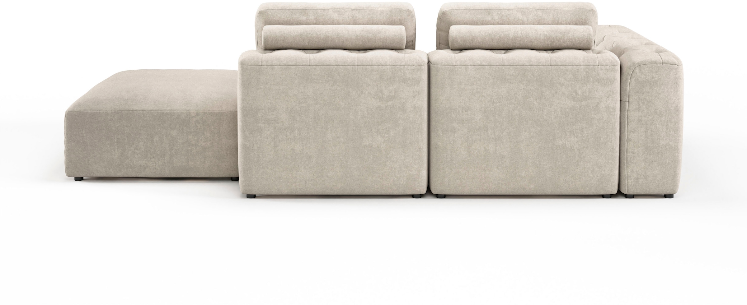 RAUM.ID Chaiselongue »Cushid«, Modul-Sofa, bestehend aus 2-Sitzer und Hocker