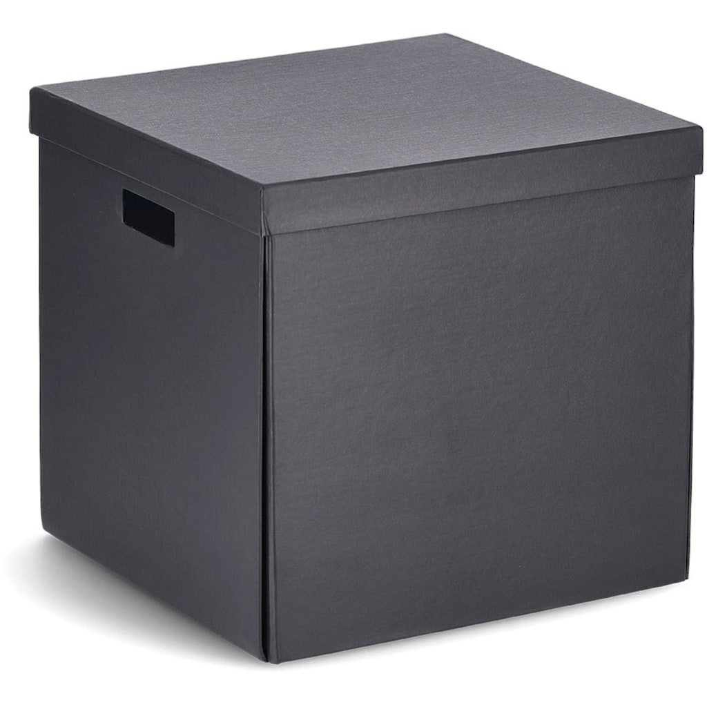 Zeller Present Aufbewahrungsbox, (1 St.), beschriftbar, recycelter Karton