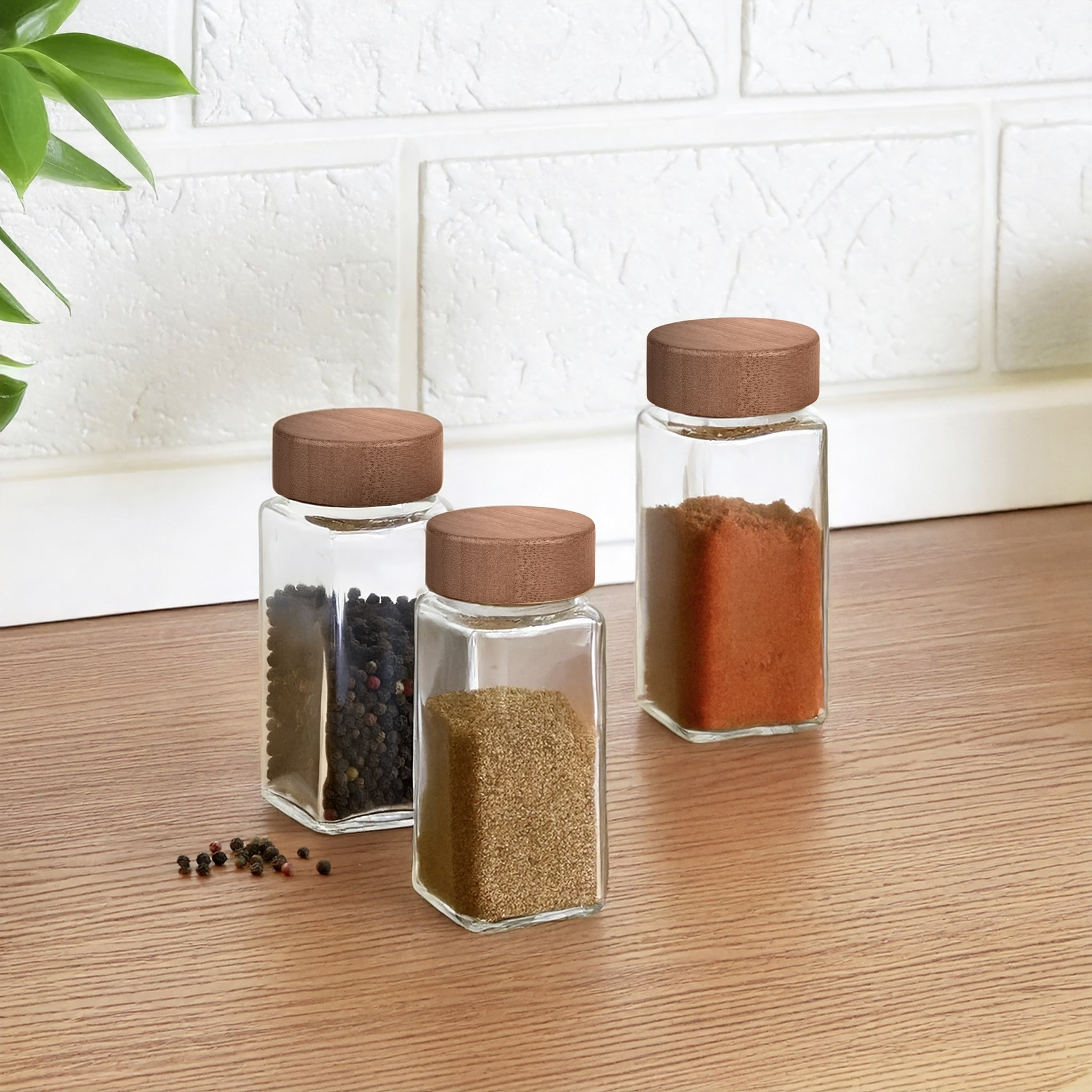WENKO Gewürzstreuer »Modell Anni« FSC-zertifizierter Bambusdeckel