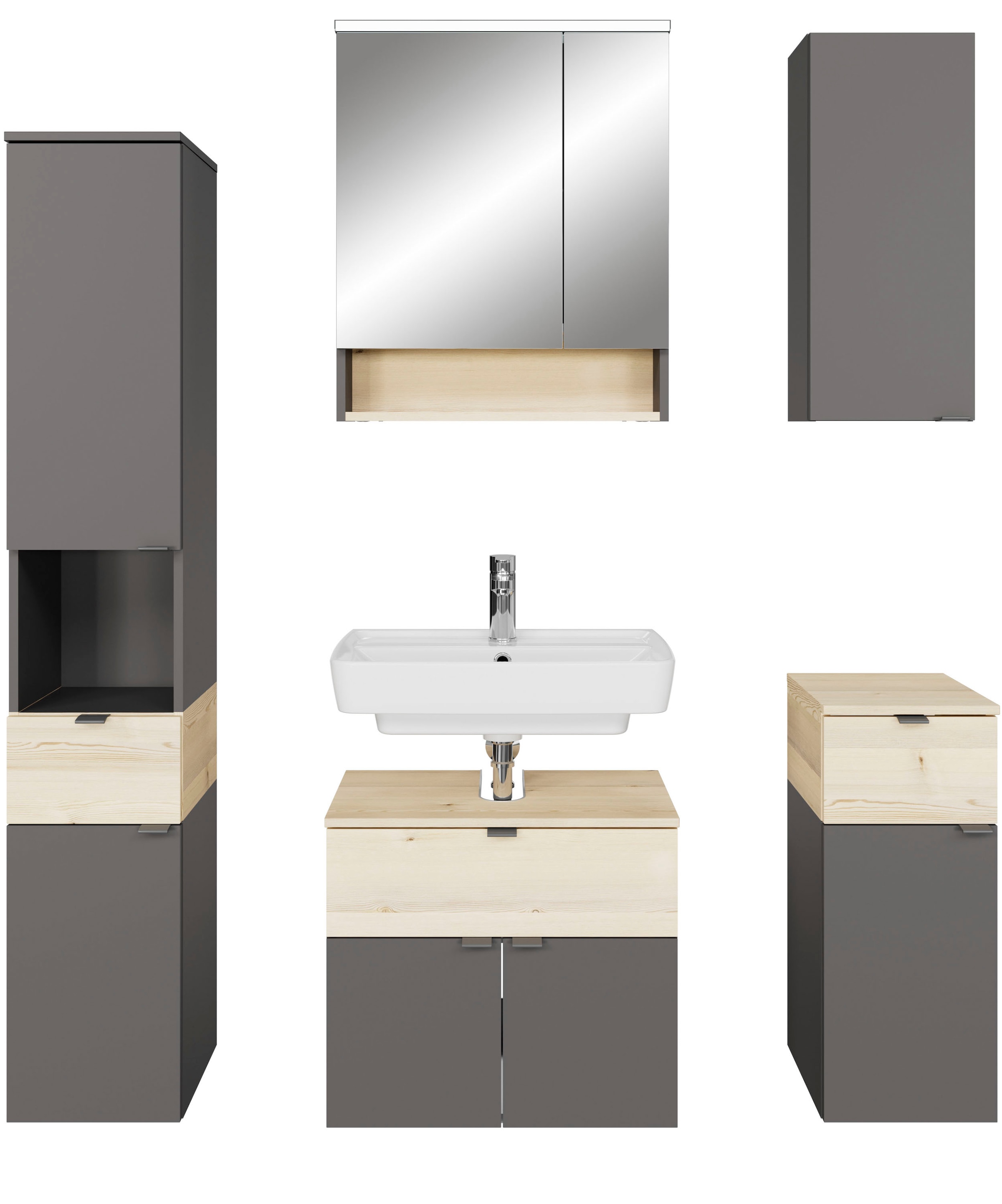 Saphir Badmöbel-Set »Quickset 394« Komplett-Set, 5 Stk. tlg.