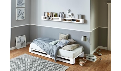 ATLANTIC home collection Palettenbett, aus massiver Fichte, wahlweise mit Matratze kaufen