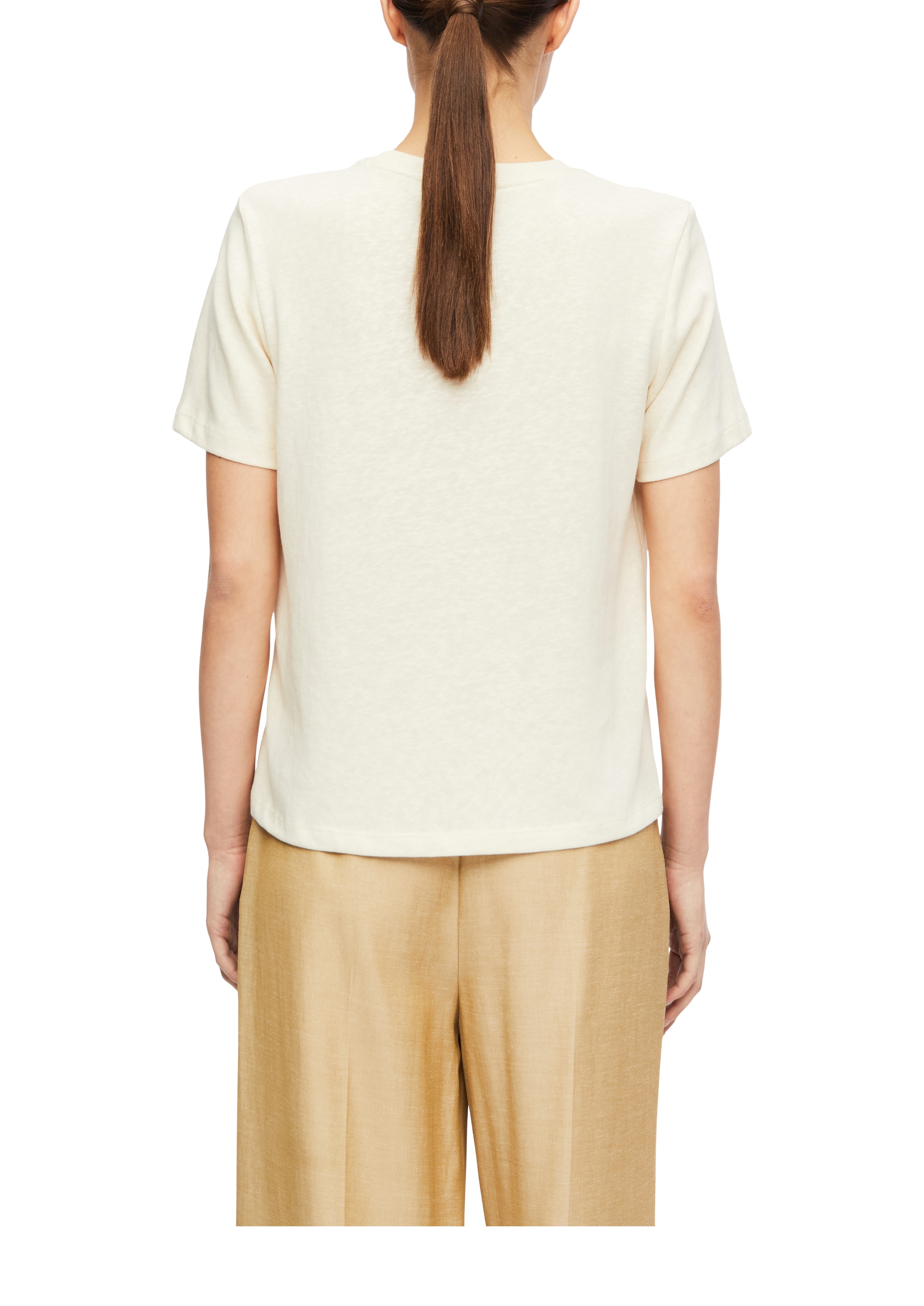 Comma Kurzarmshirt Sommershirt mit Print