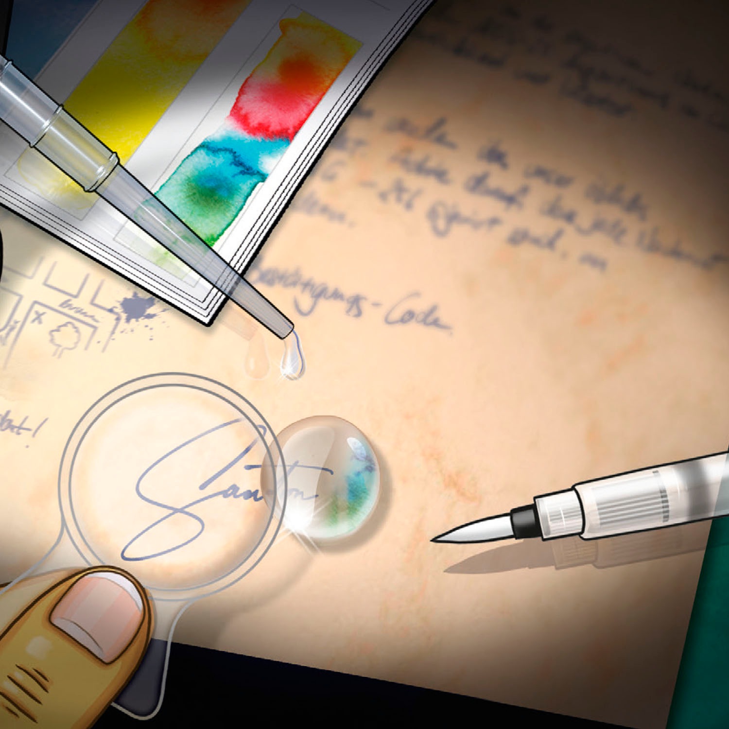 Kosmos Experimentierkasten »Die drei ??? Schrift-Labor«