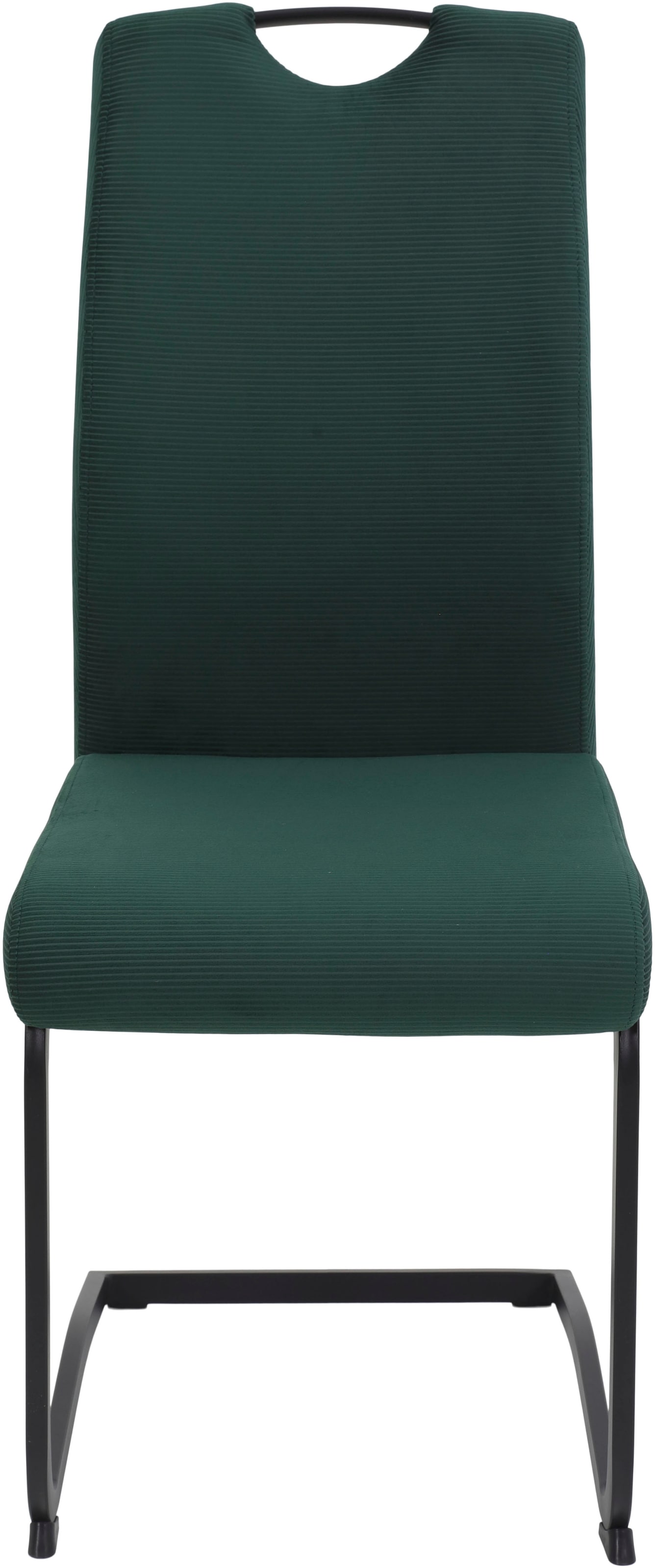 HELA Freischwinger »RIGA II« (Set) 2 Stk.Freischwinger,Vierkantrohrgestell,mit Griff,Samt Cordoptik