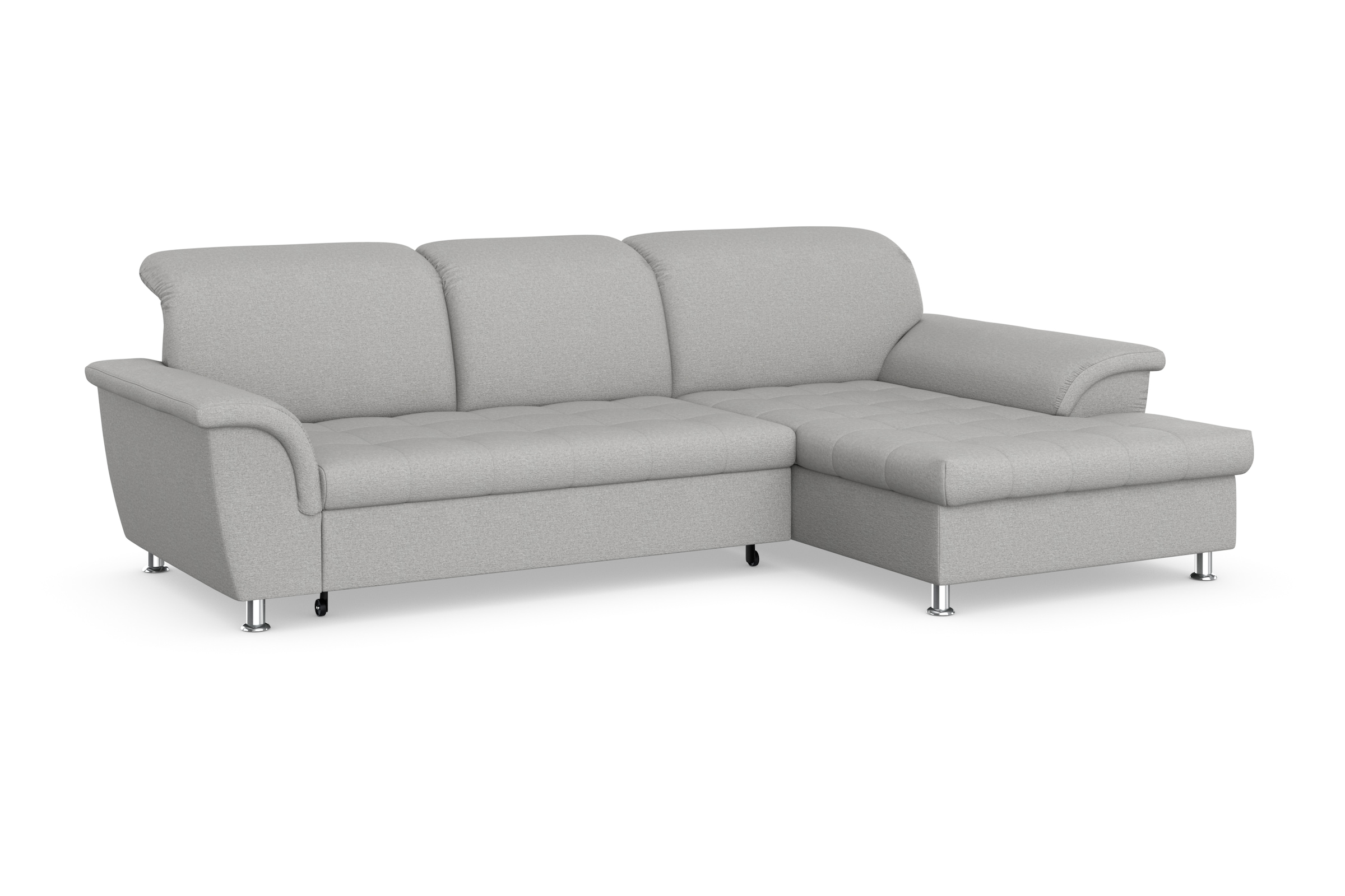 DOMO collection Ecksofa Franzi, wahlweise mit Bettfunktion, Bettkasten und Kopfteilverstellung