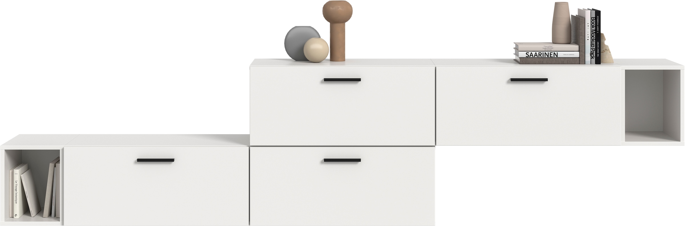 Home affaire Schrank-Set »ENESTE, 6-teilig, in verschiedenen Farben, individuell kombinierbar« verschiedenste Kombinationmöglichkeiten, stehend oder hängend, 2 Stk. tlg.