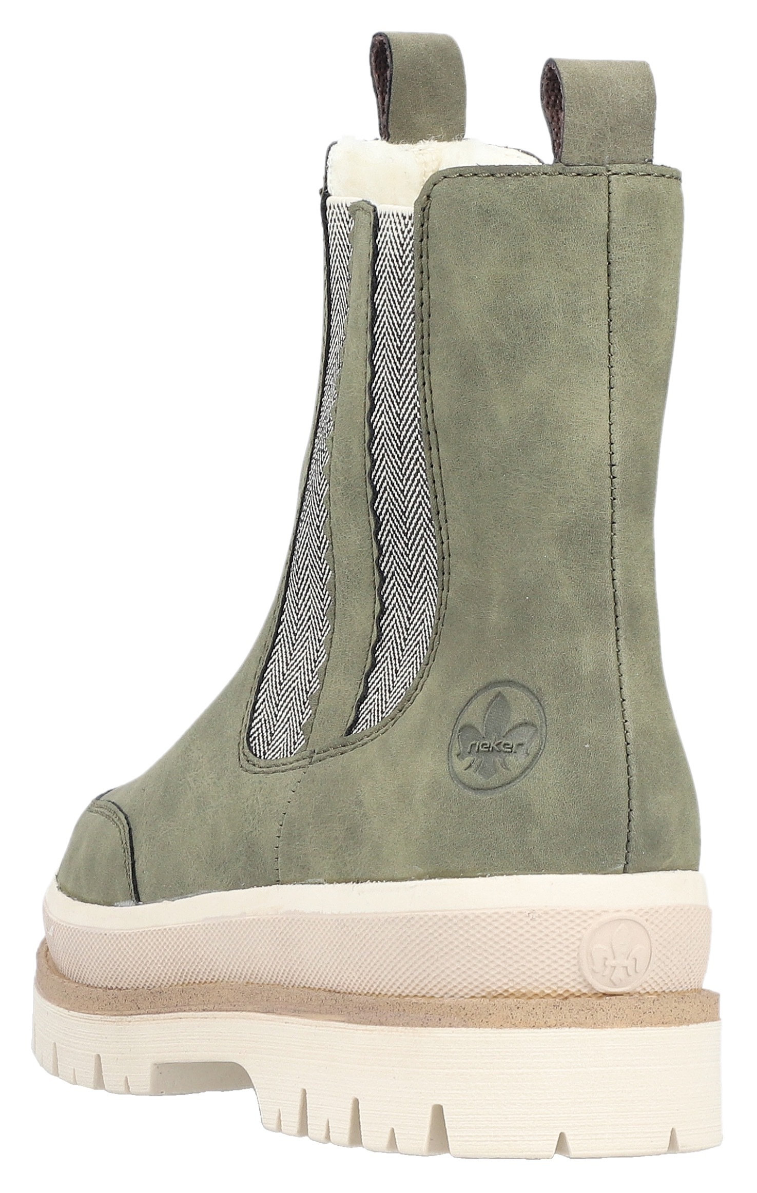 Rieker Chelseaboots  Plateauboots, Winterboots mit Anziehlaschen, Warmfutter