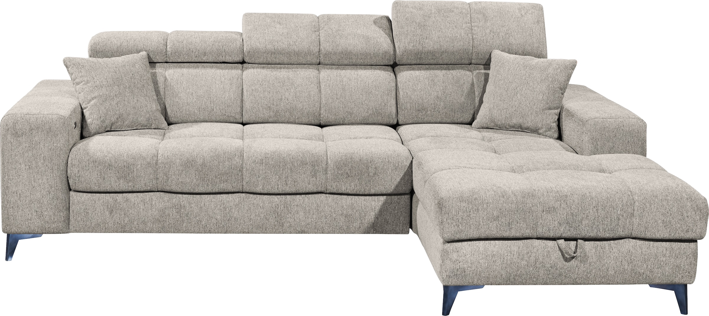 Ecksofa »Sydney L-Form«, (2 St.), frei im Raum stellbar, mit Bettkasten, inkl....