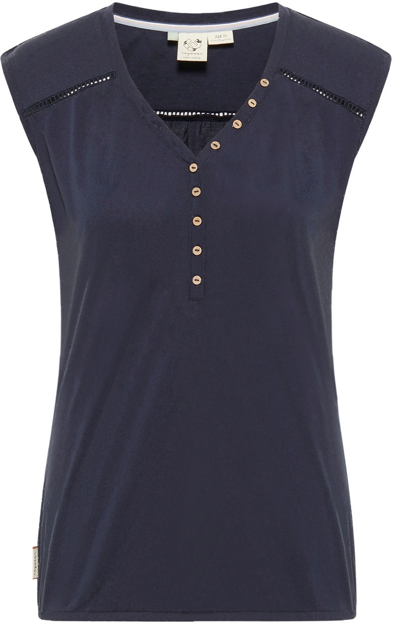Ragwear Blusenshirt »SALTY PRINT ORGANIC«, mit Zierknopfleiste bei ♕ | T-Shirts