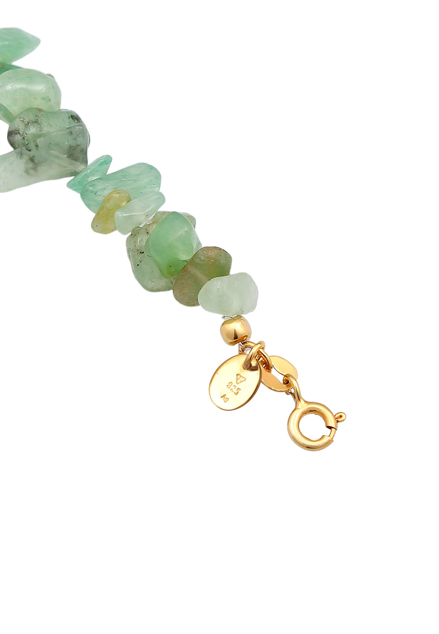 Elli Premium Silberkette »Halskette Aventurin Choker 925 Silber«
