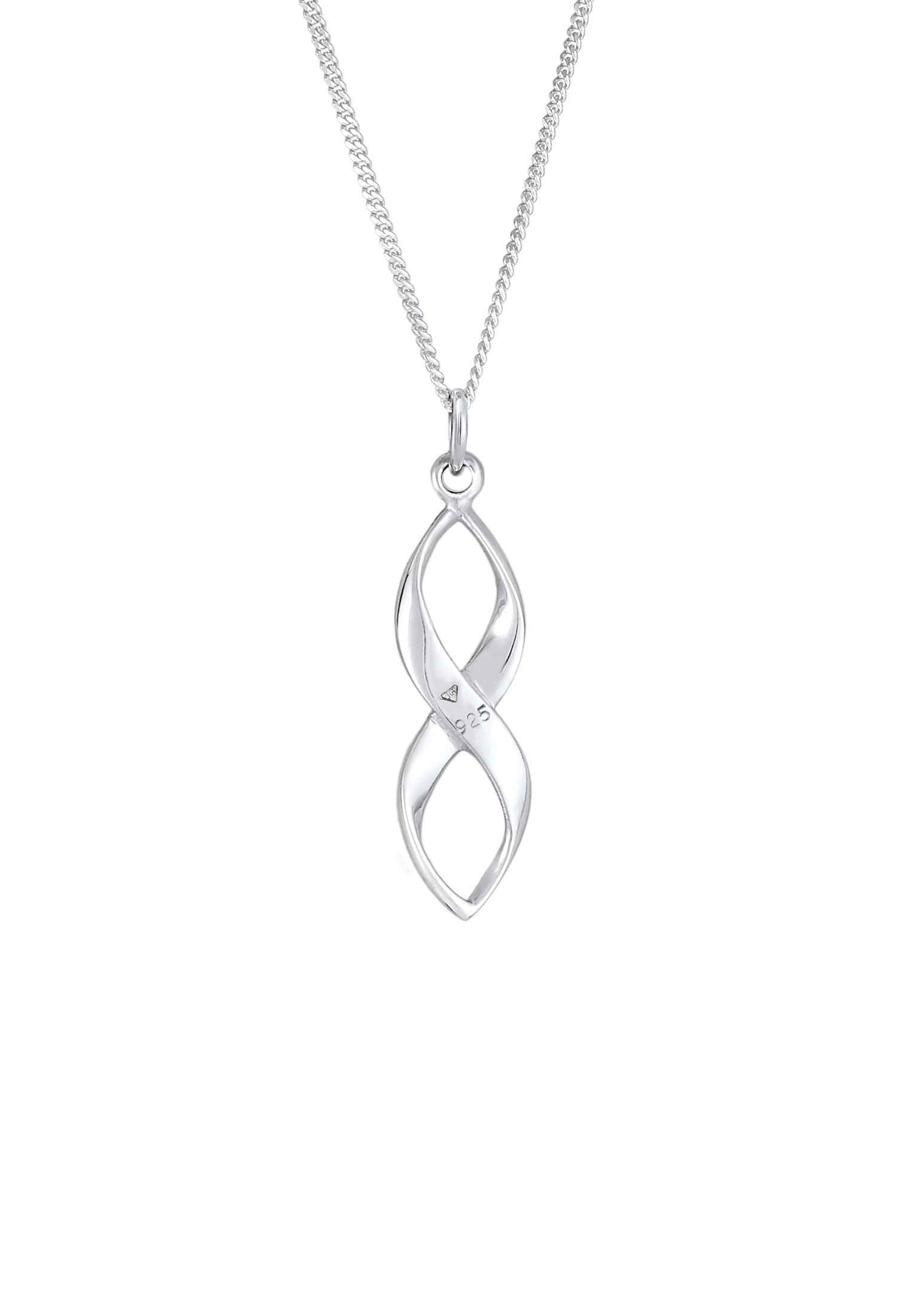 Elli Silberkette »Halskette Infinity Kristalle Verziert 925 Silber«
