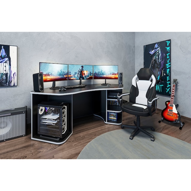 Homexperts Chefsessel »Manta«, Kunstleder-Netzstoff, Gamingchair passend  zum Gamingtisch Tron bequem kaufen