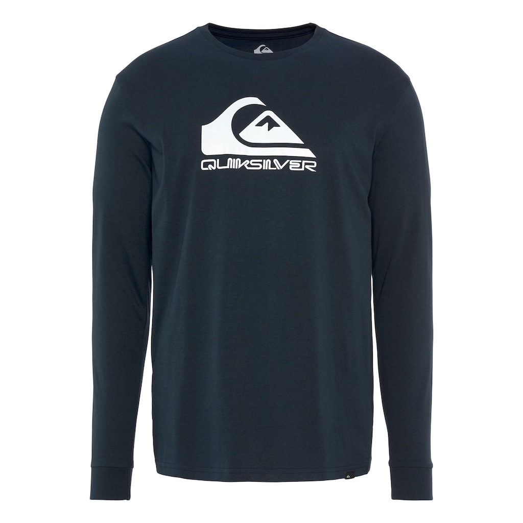 Quiksilver Langarmshirt »Herren Doppelpack mit Logodruck«, (Packung, 2 tlg.)