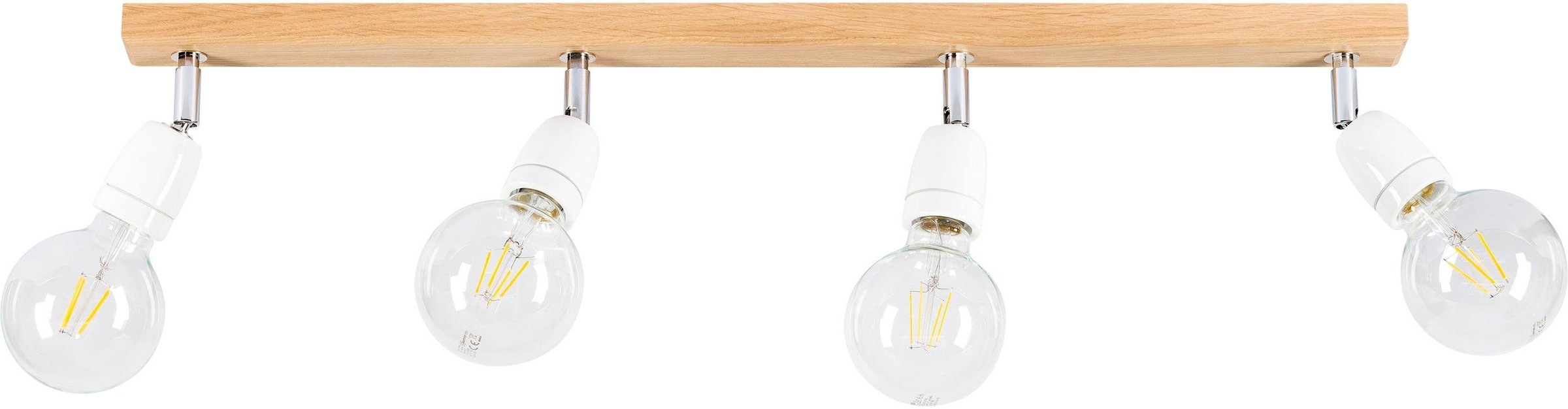 BRITOP LIGHTING Deckenleuchte »PORCIA Flexibel WOOD«, Porzellan XXL und 4 mit Retro-Design | kaufen flammig-flammig, Jahren 3 mit Garantie online einstellbar Eichenholz