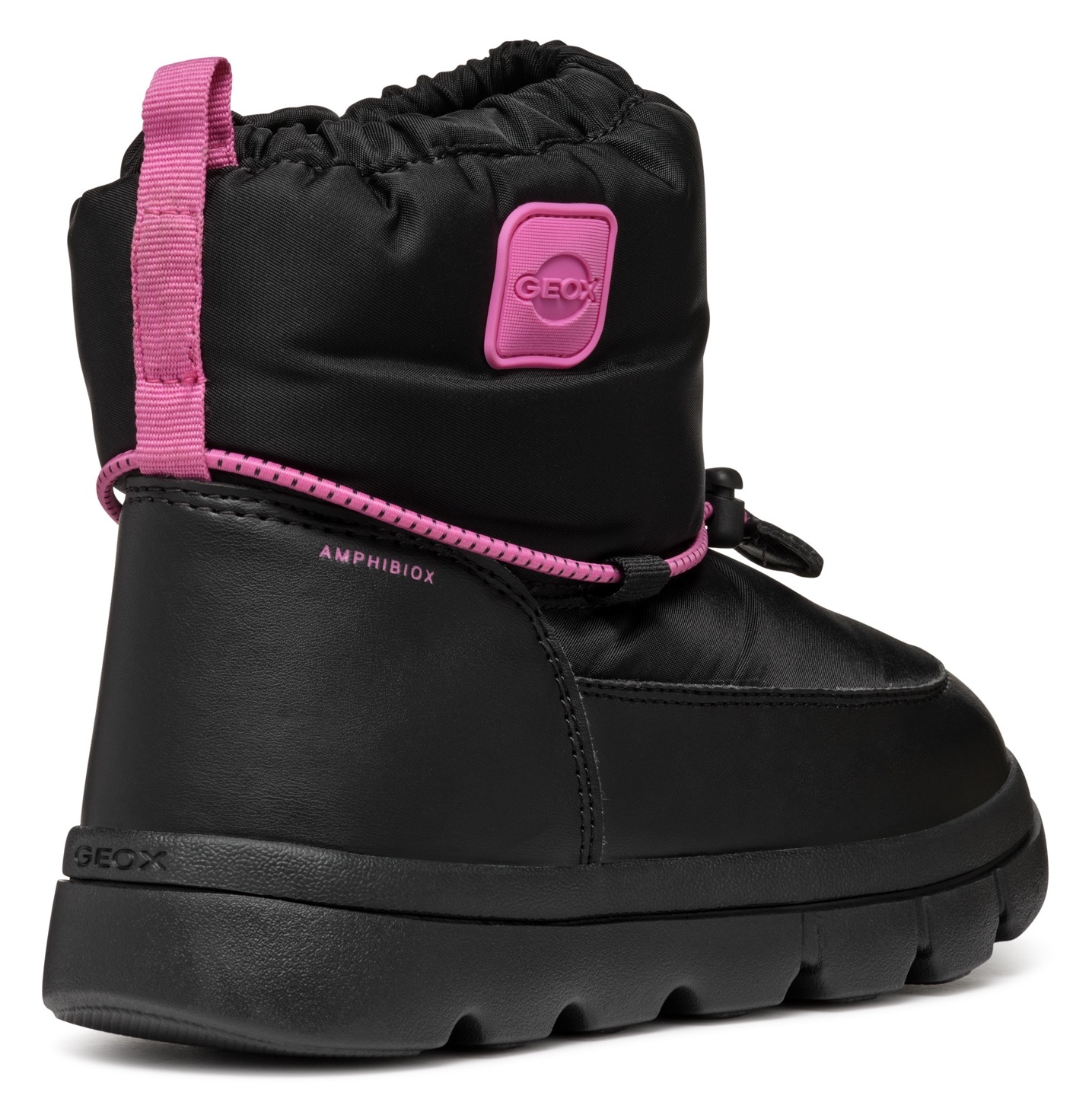 Geox Winterboots »J WILLABOOM GIRL B ABX«, Klettstiefel, Babystiefel Snowboots mit Schnellverschluss