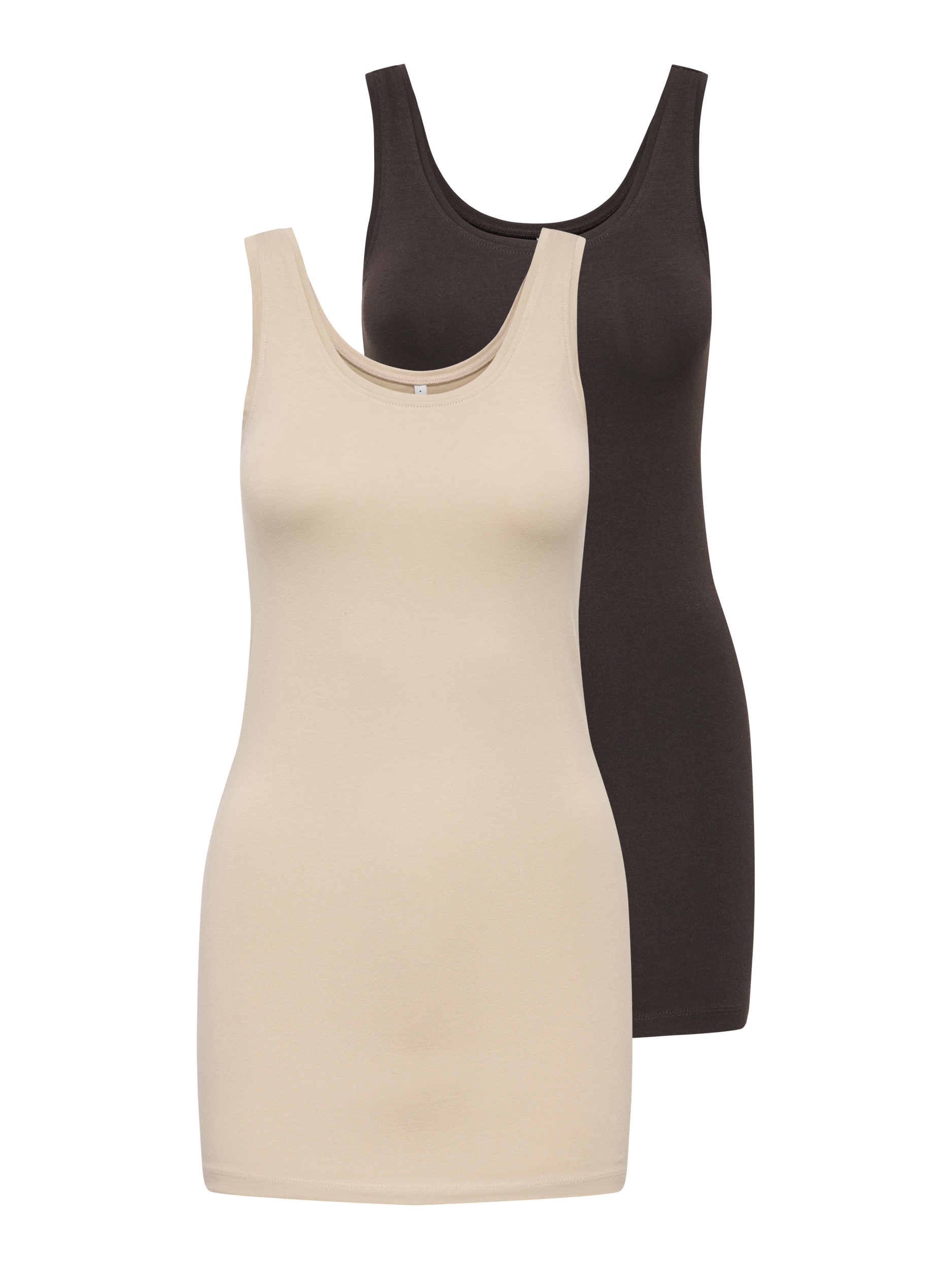 ONLY Tanktop »ONLLIVE LOVE NEW LONG TT 2PACK NOOS«, (Packung, 2er-Pack)