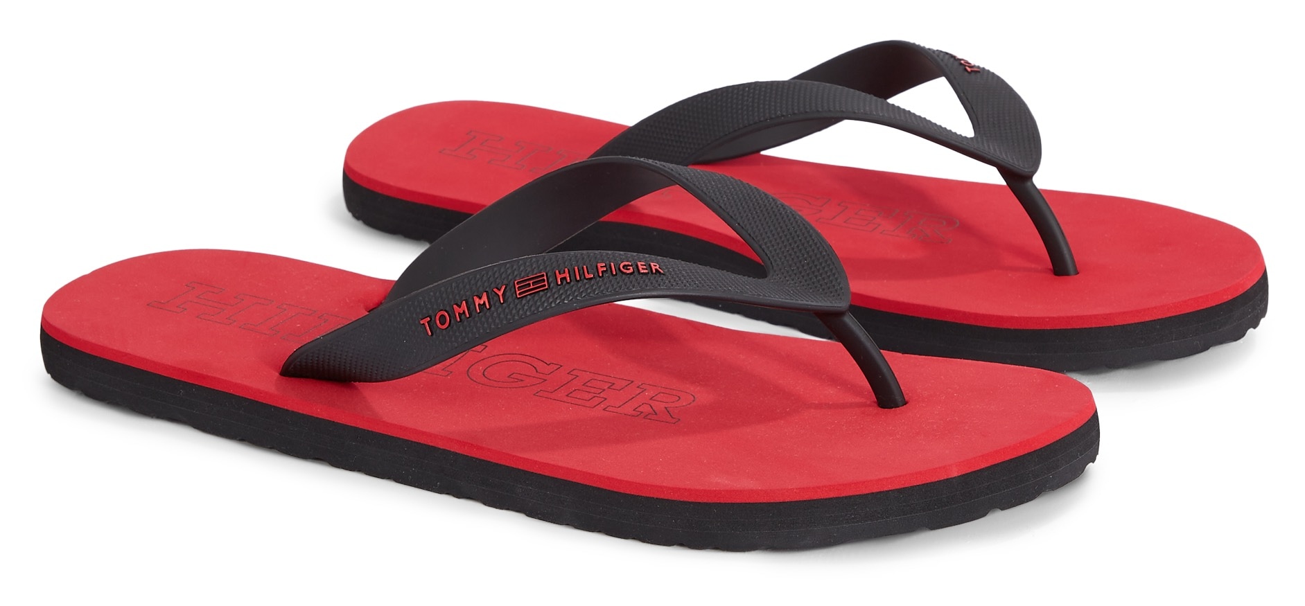 Zehentrenner »RUBBER HILFIGER BEACH SANDAL«, Sommerschuh, Schlappen, Poolslides,...