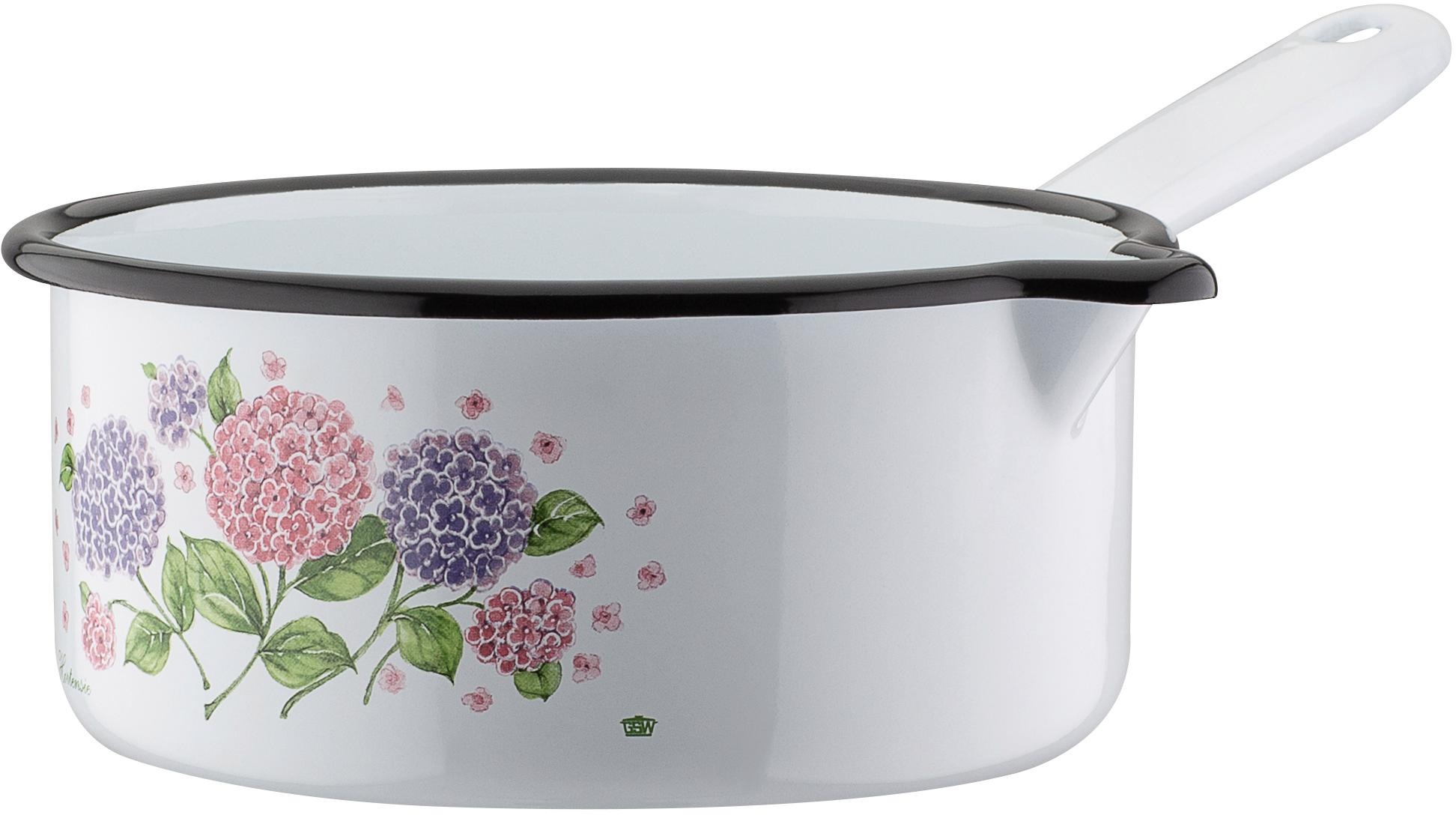 GSW Topf-Set »Hortensie«, Stahl-Emaille, Induktion tlg.), mit Garantie 7 3 Jahren XXL (Set