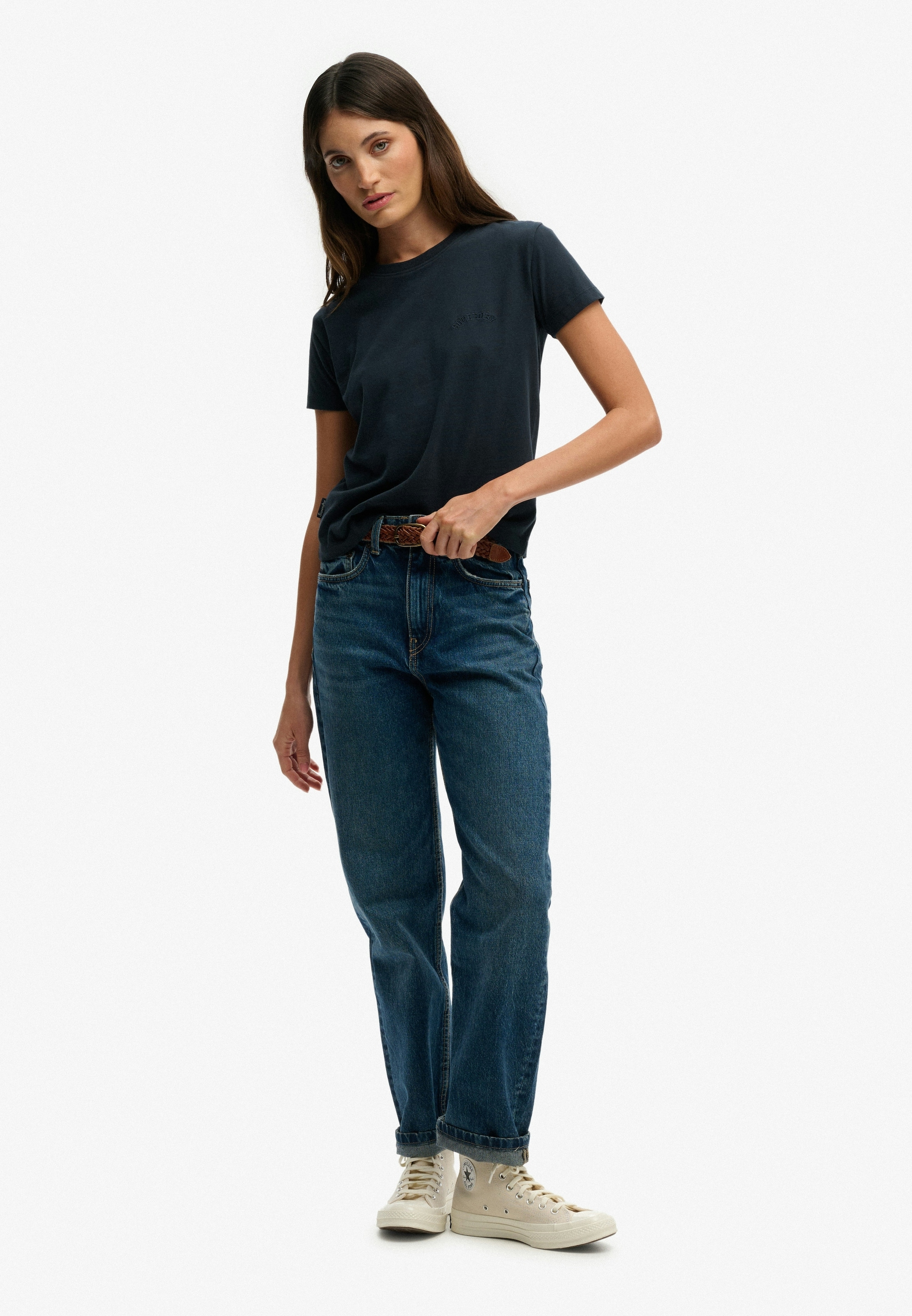 Superdry Kurzarmshirt »SU-ESSENTIAL LOGO 90'S T SHIRT« angenehmes Tragegefühl durch besonders weiche Haptik
