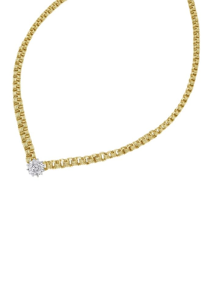 Collier »Schmuck Geschenk Gold 585 Halsschmuck Halskette Goldkette Fantasie«, mit...