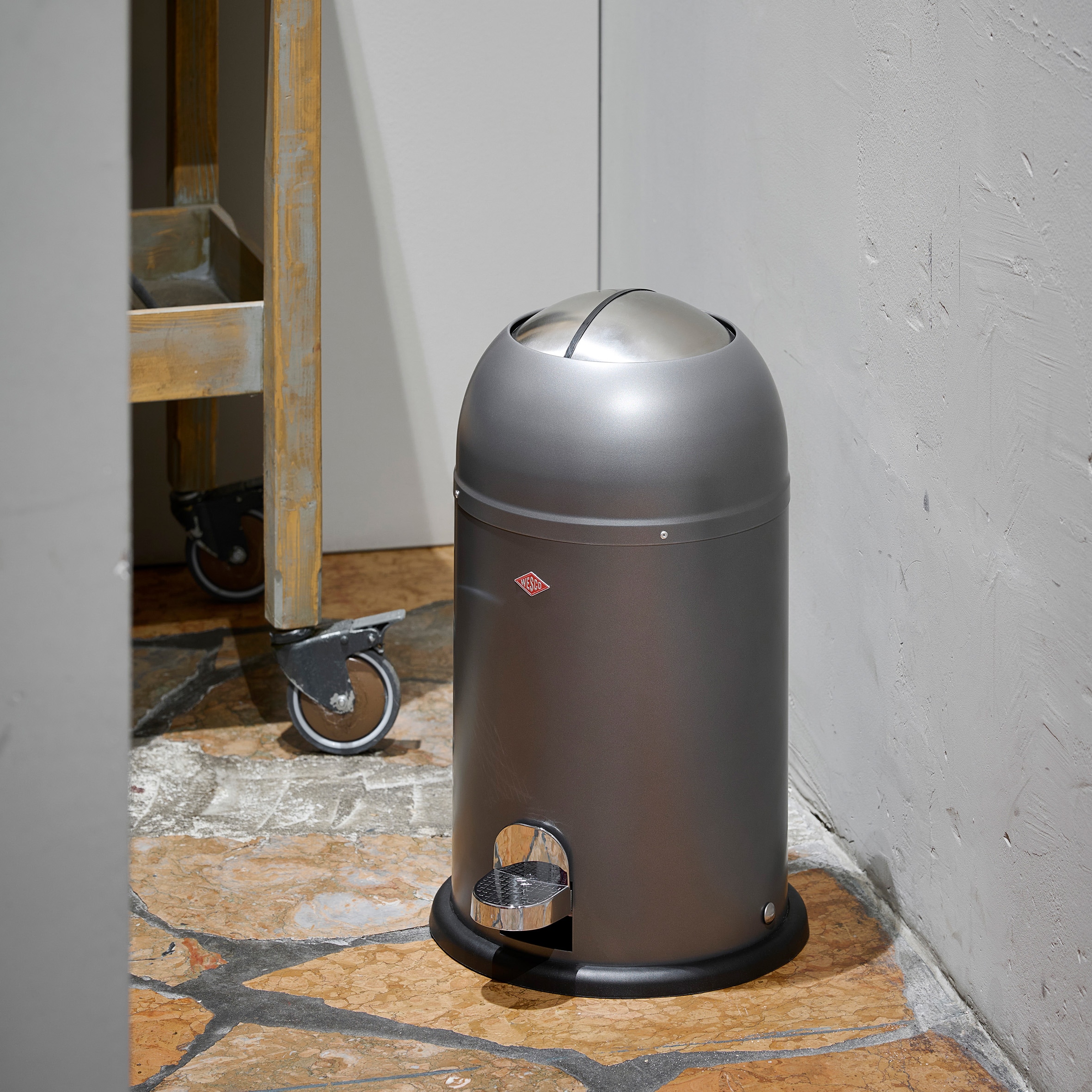 WESCO Mülleimer »Kickmaster Junior« 1 Behälter Abfallsammler mit Dämpfer, 12 Liter