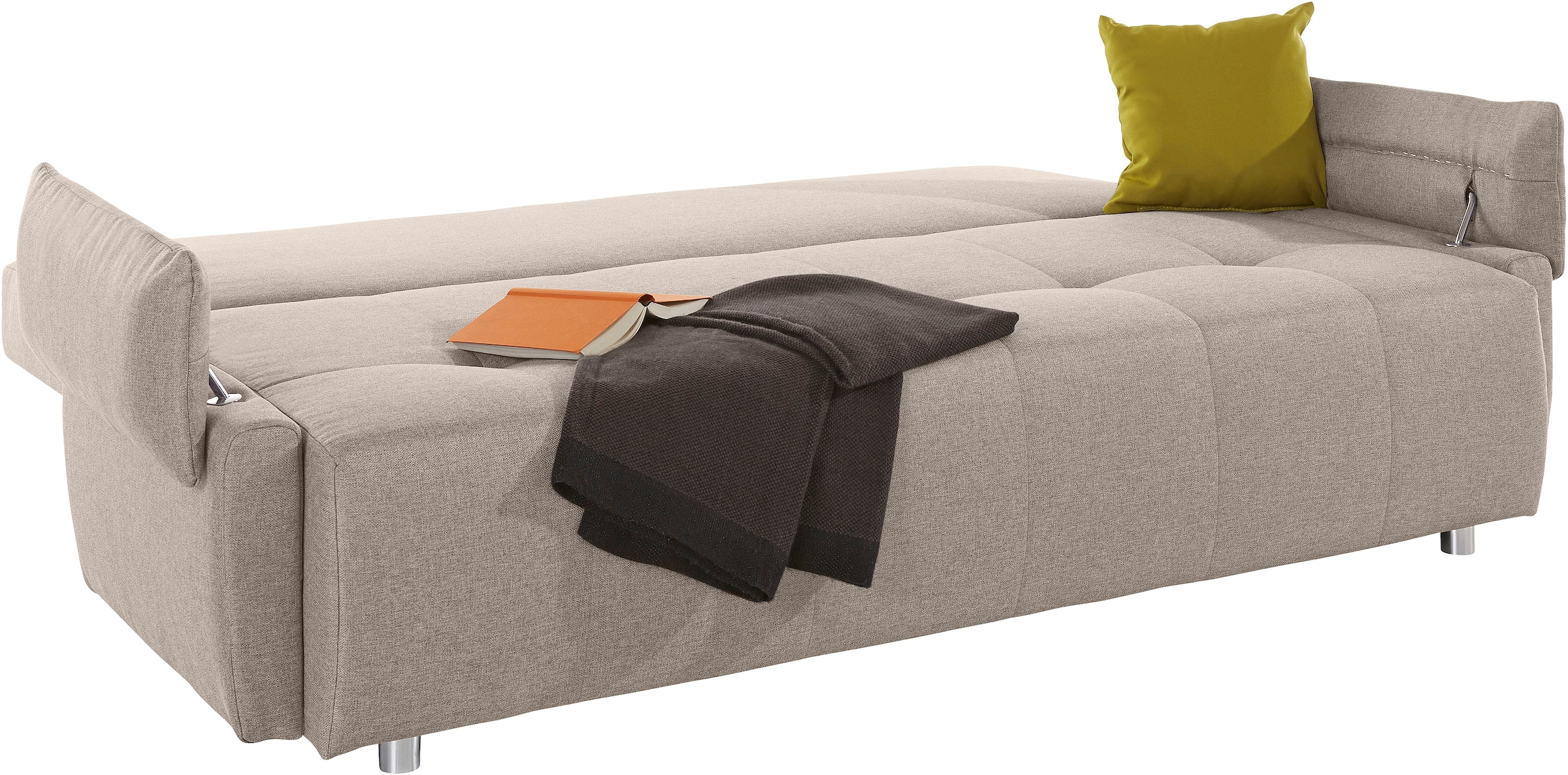COLLECTION AB Schlafsofa »Funtastic«, mit Federkern, Bettfunktion, inklusive 2 Rücken- und 1 Zierkissen