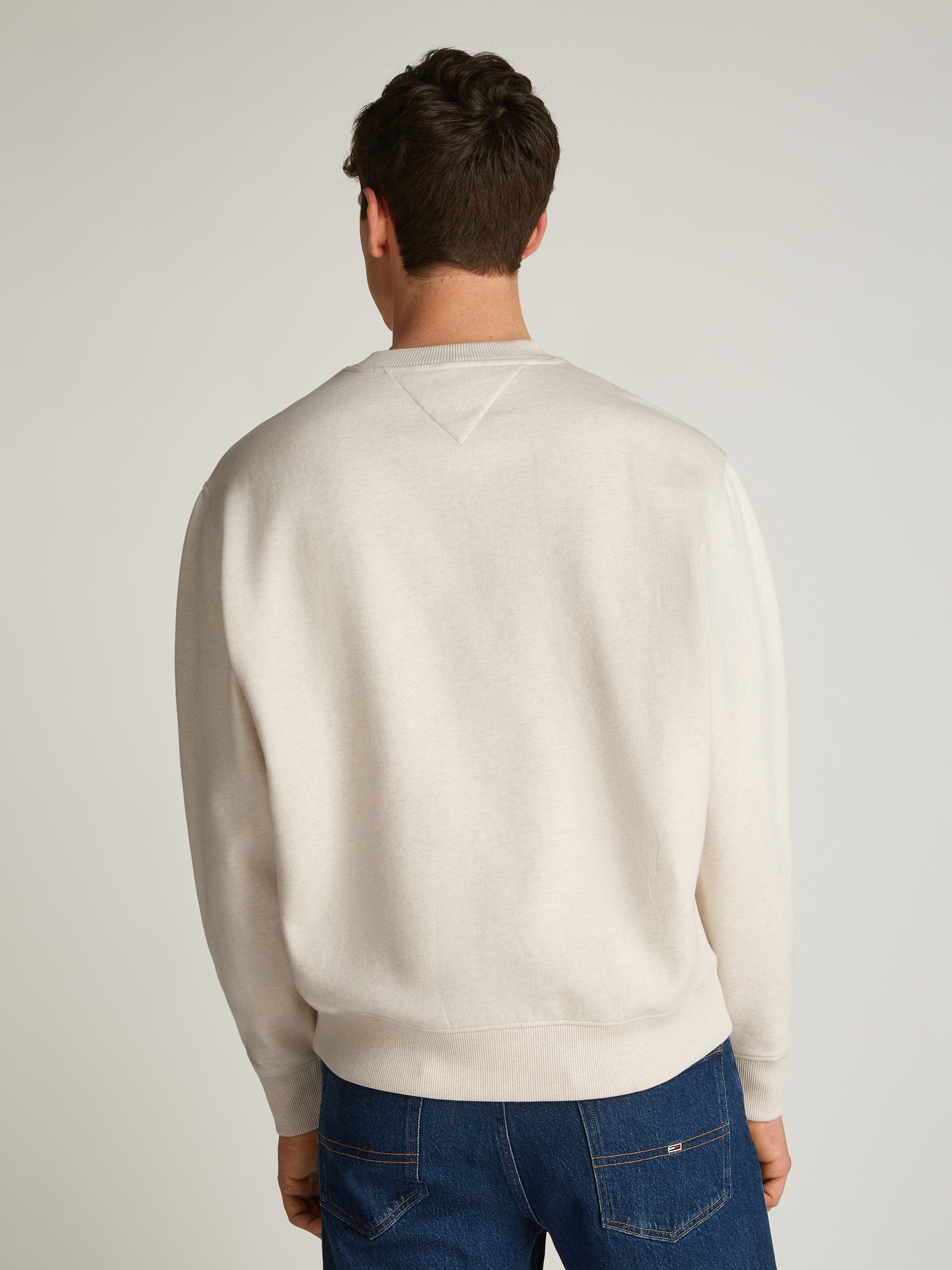 Tommy Jeans Sweatshirt »TJM MELANGE FLAG CREW«, mit großem Logo