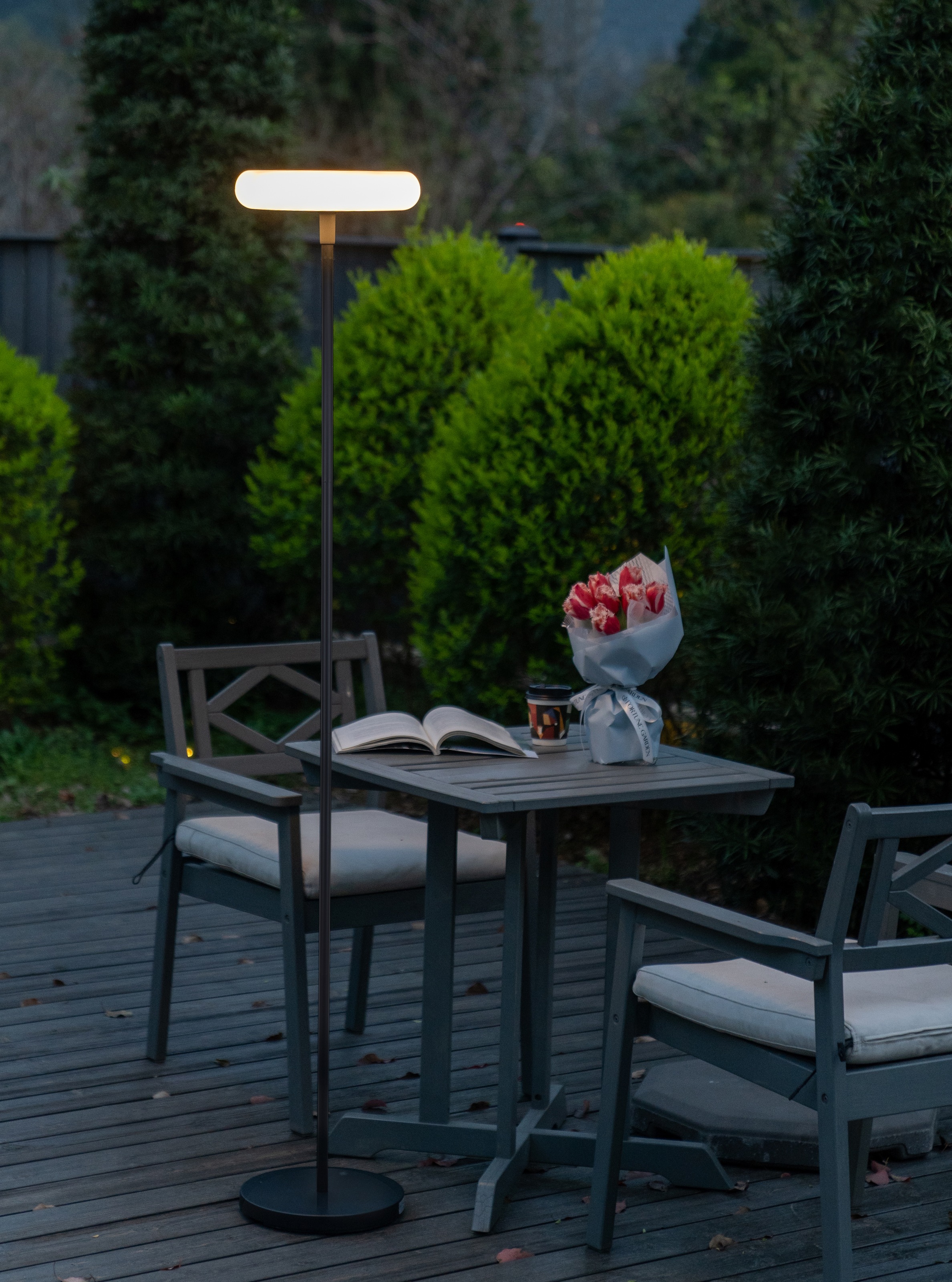 LUTEC LED Solarleuchte »LED-Solar-Aussenstehl. POPS«, 1 flammig, Leuchtmittel LED-Board | LED fest integriert