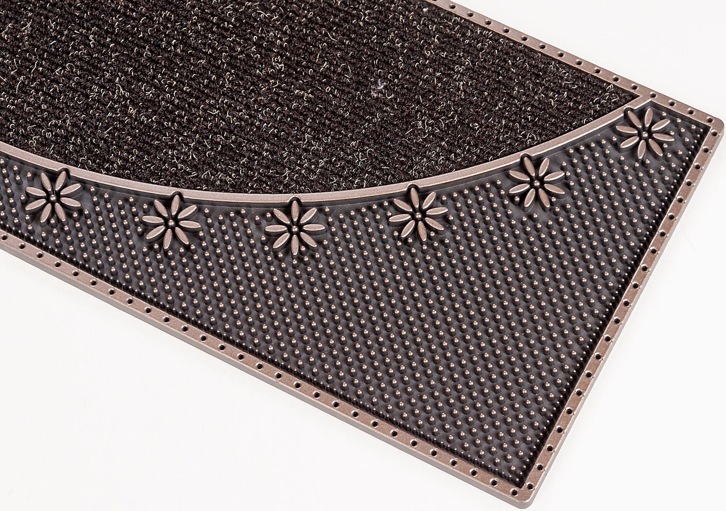 Home2Fashion Fußmatte »CC Clean Alpine«, rechteckig, schmale Schmutzfangmatte, Blumen, robust, In- und Outdoor geeignet